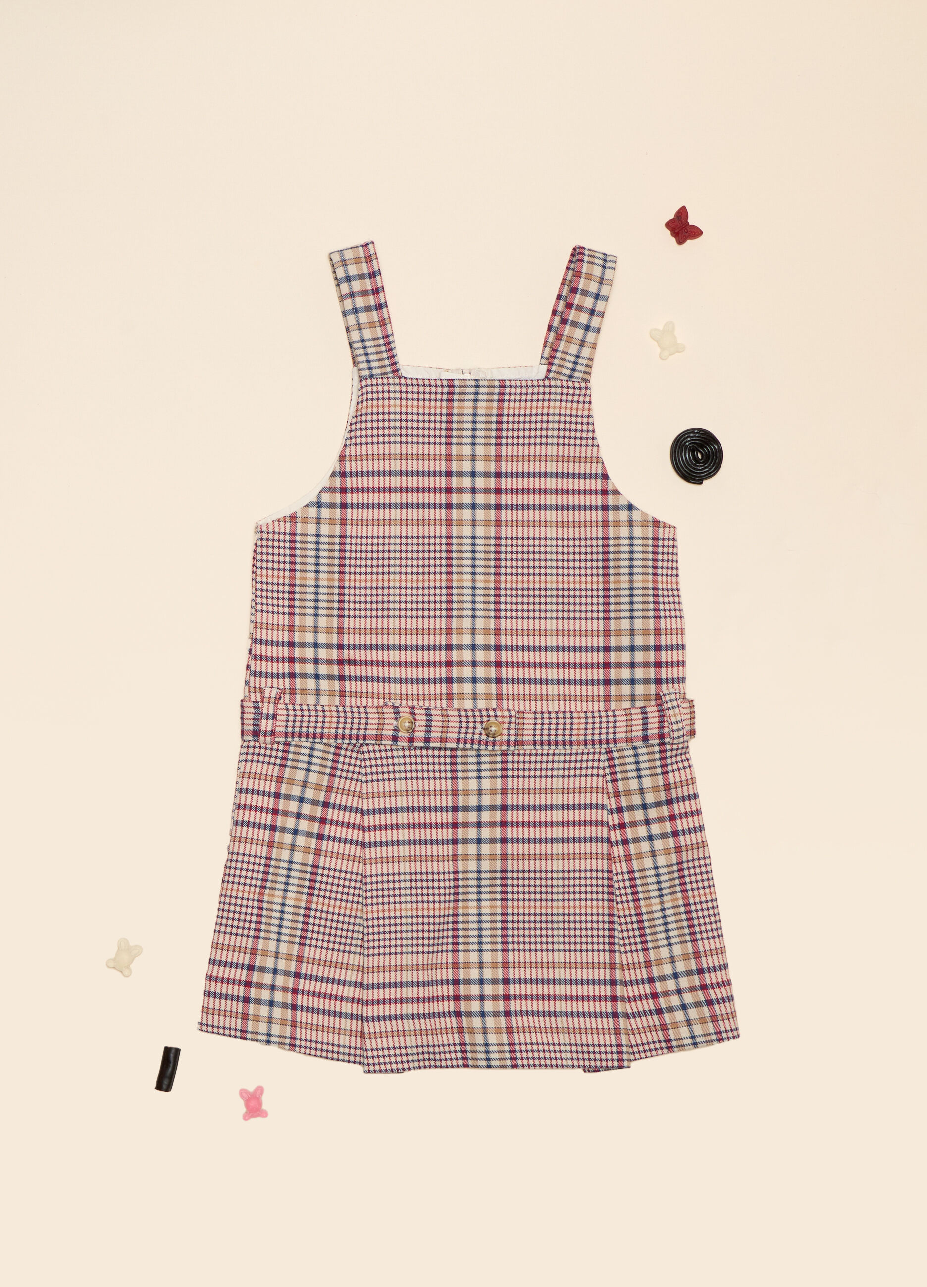 Vestito in twill di misto cotone_0