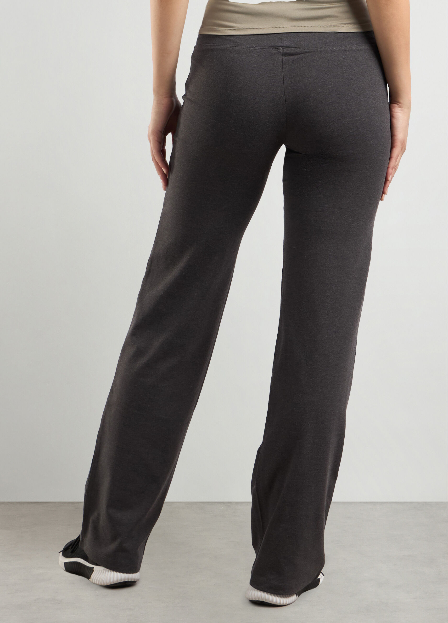 Leggings in jersey di cotone stretch fitness donna_1