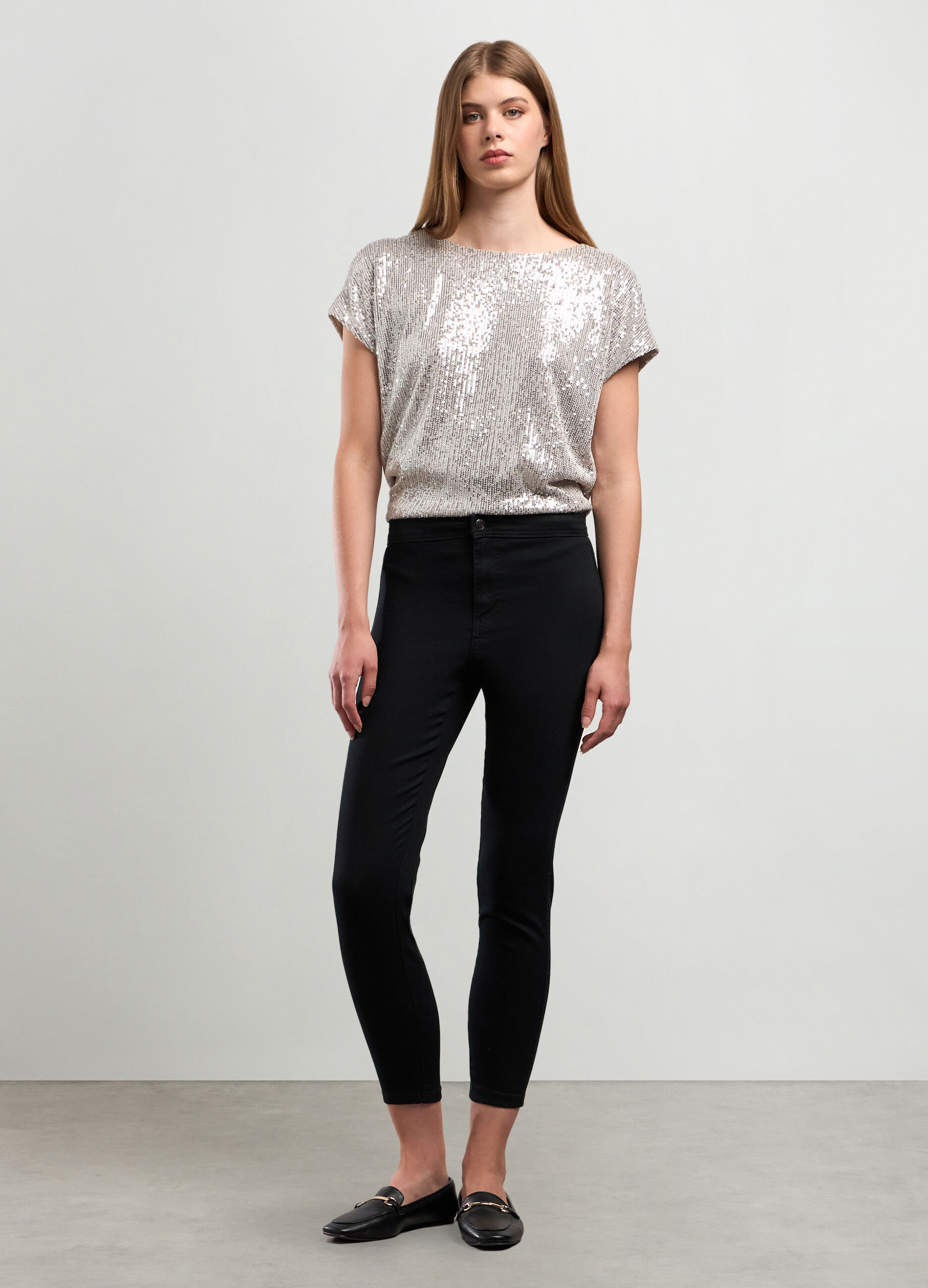Treggings in misto cotone stretch donna_0