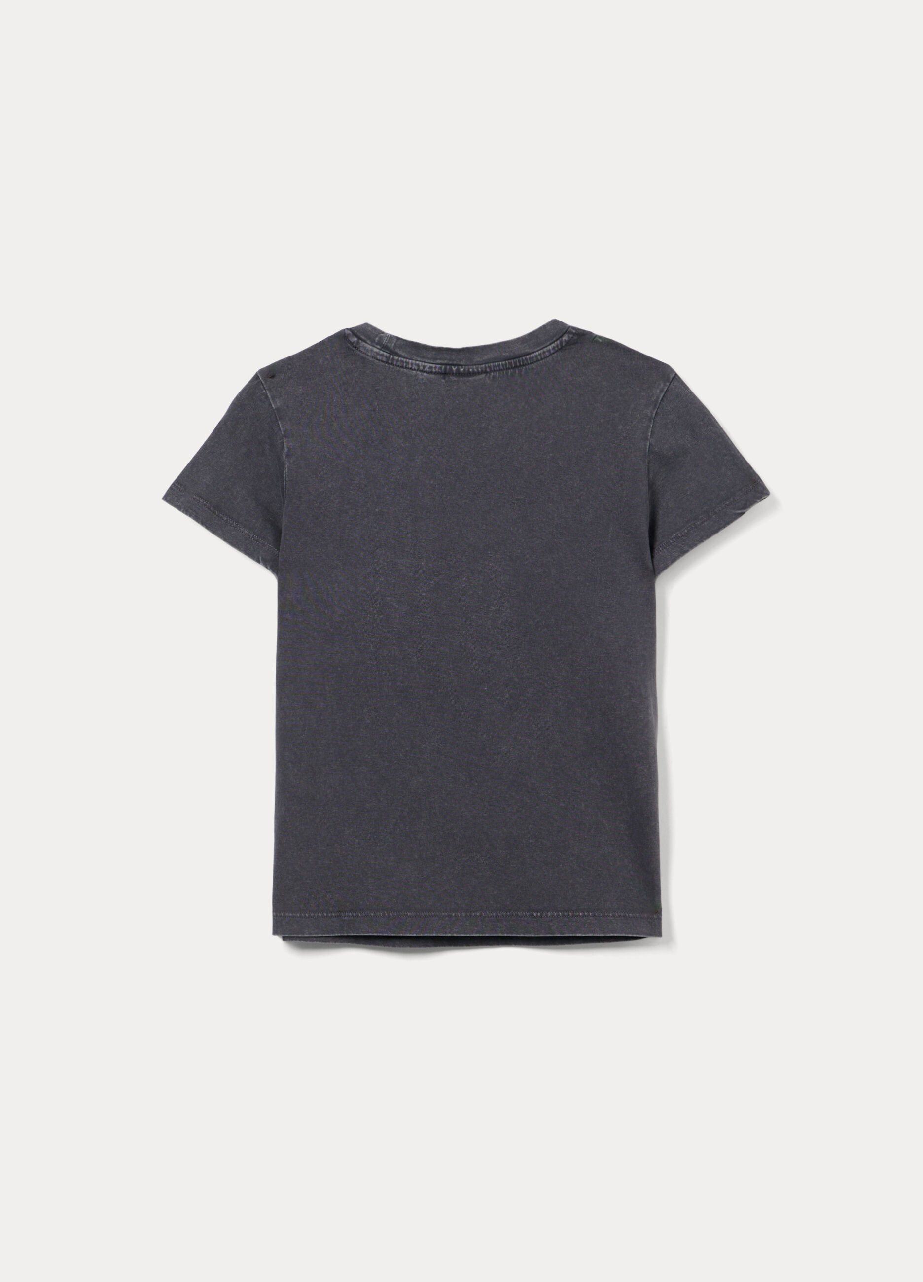 T-shirt girocollo in jersey di puro cotone ragazza_2
