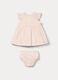 Set vestitino + culotte in puro cotone sangallo neonata_0