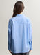 Camicia Fit Over con colletto alla francese in popeline di puro cotone donna_1