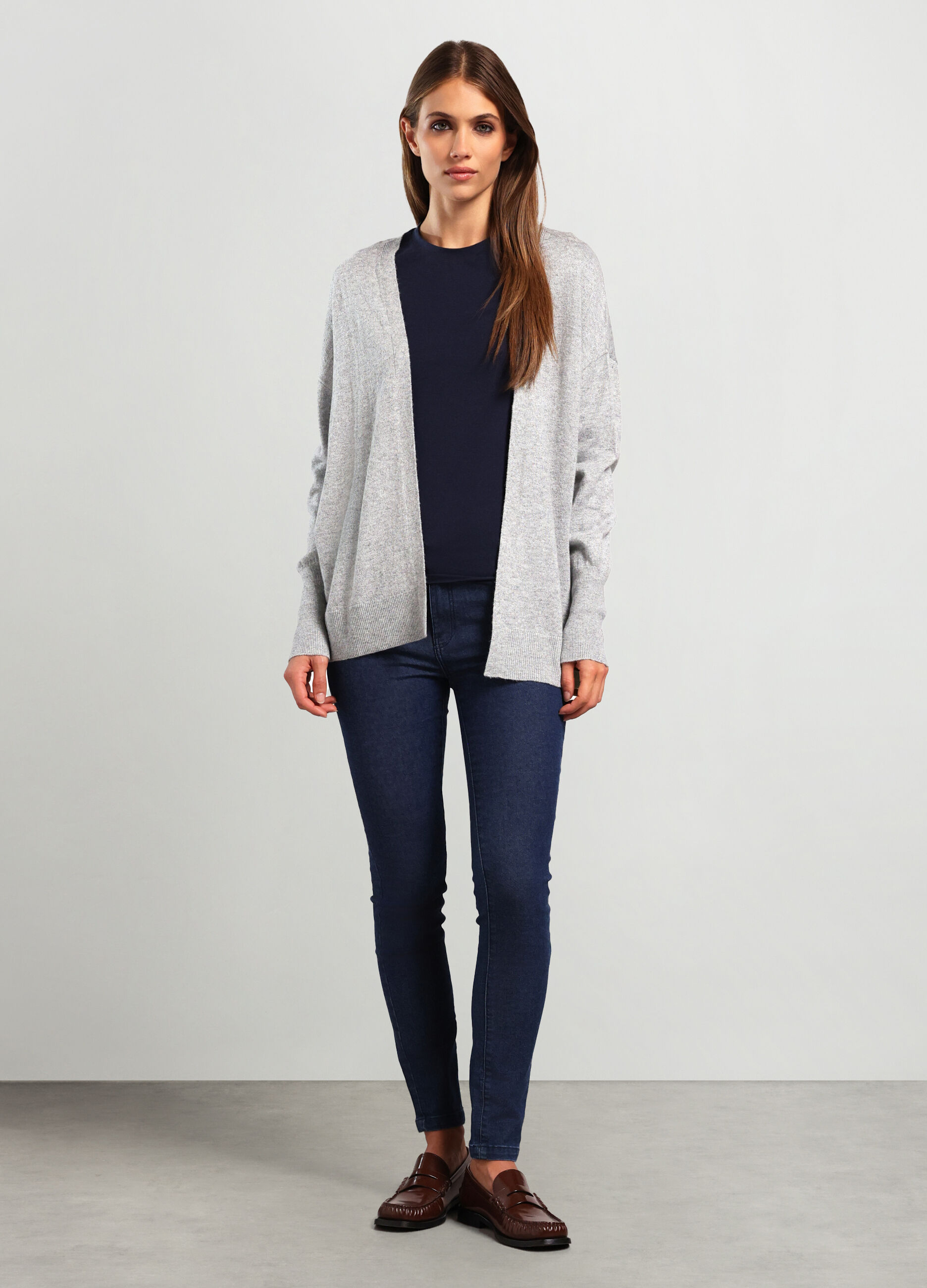 Cardigan misto lana donna_0