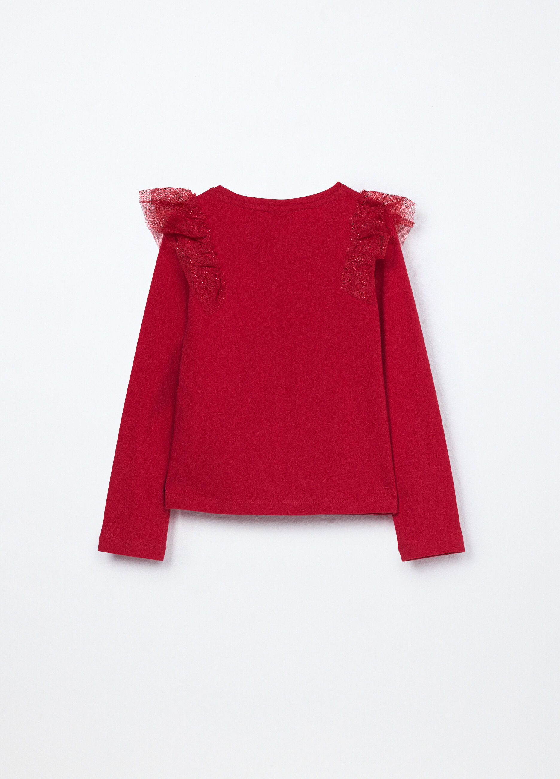 T-shirt in jersey di cotone stretch bambina_1