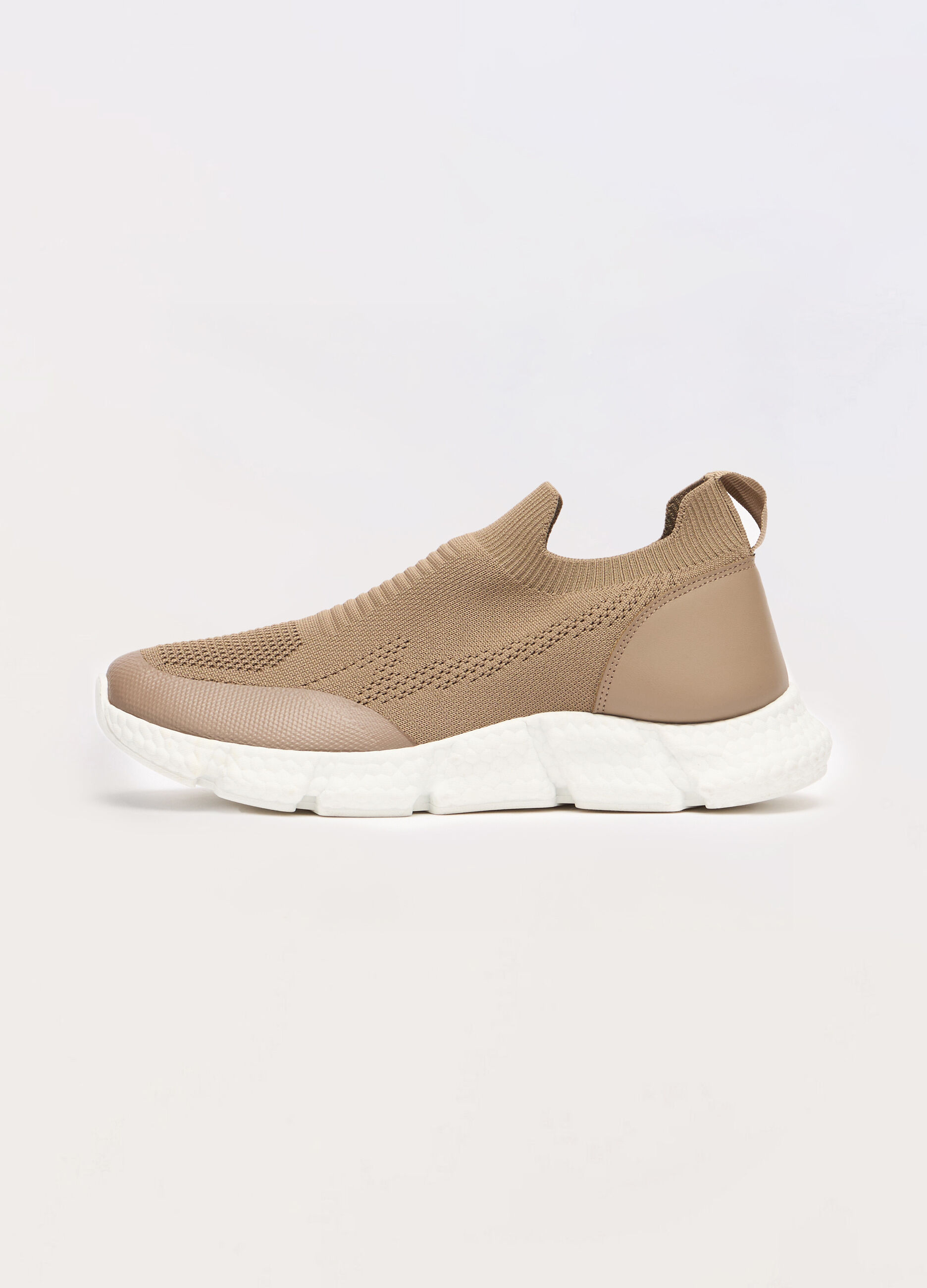 Sneaker slip-on in maglia uomo
