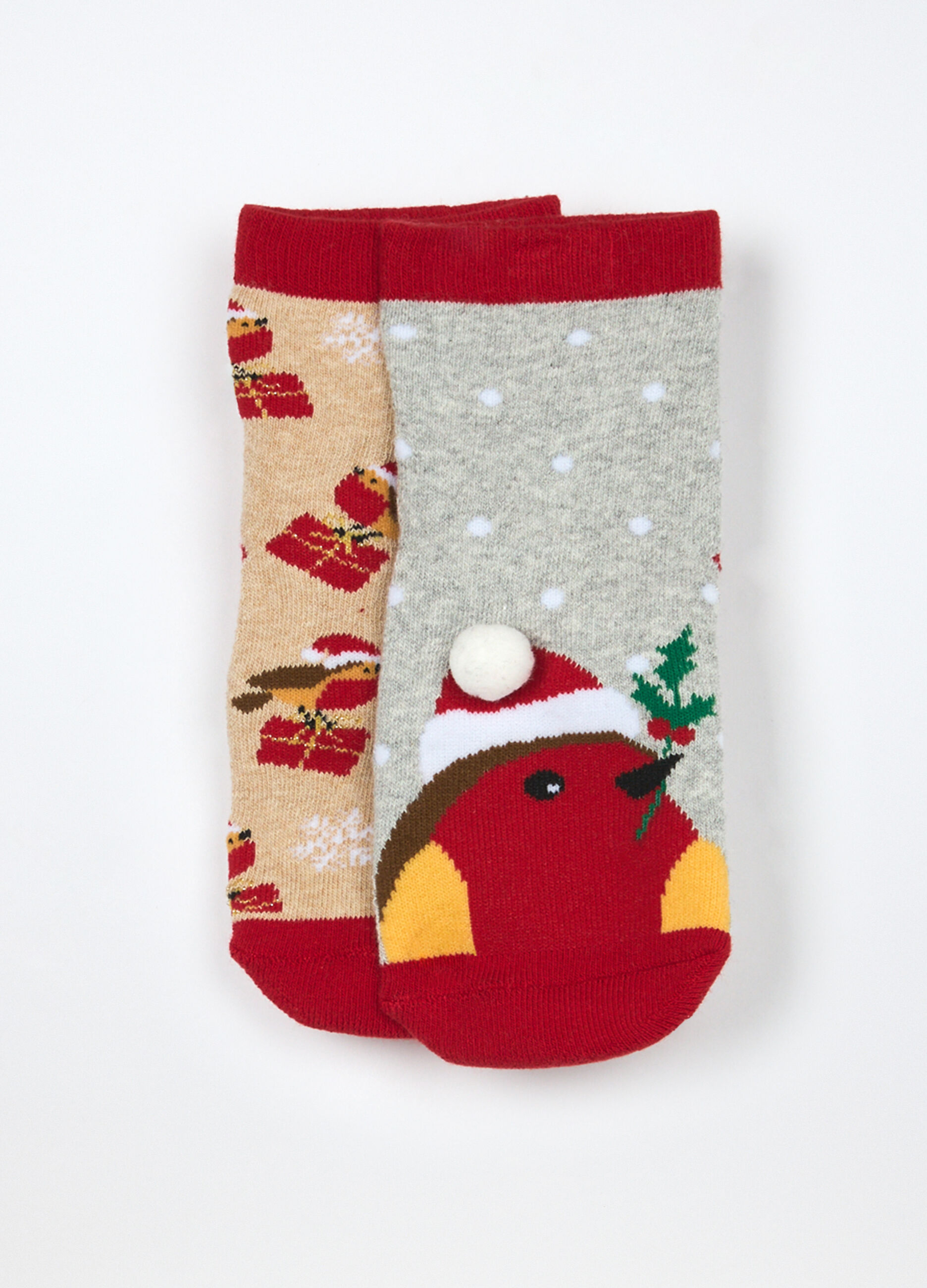 Pack 2 calze antiscivolo in spugna bambina_0