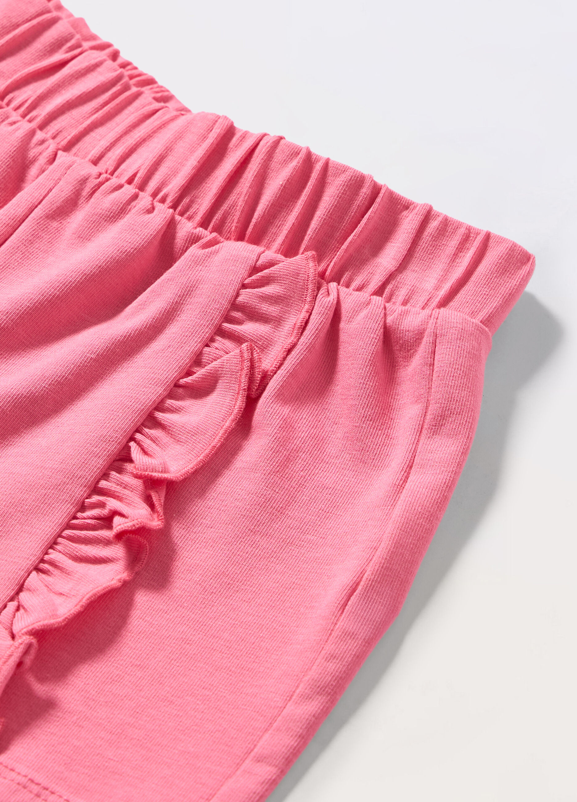 Shorts in jersey di puro cotone neonata_1