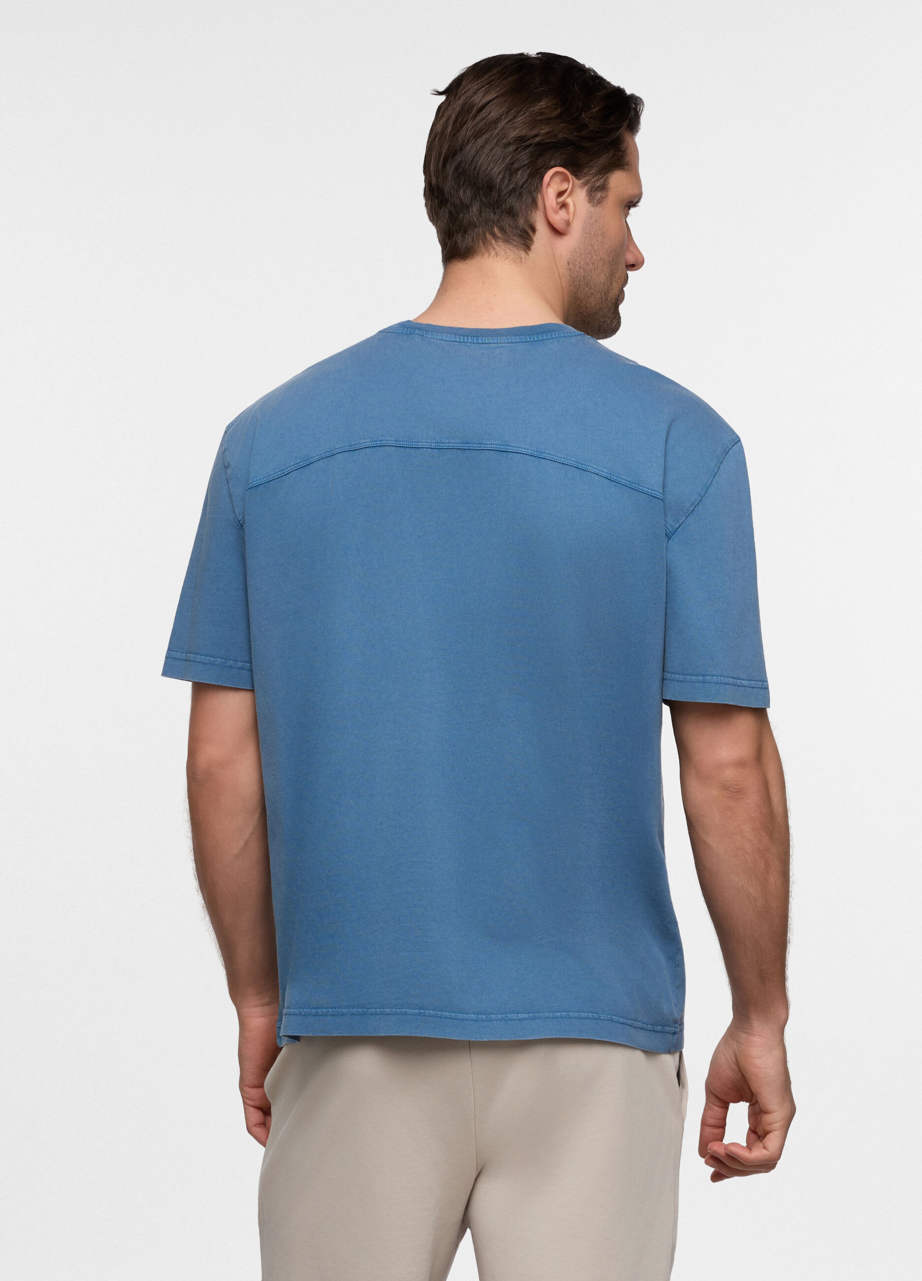 T-shirt relaxed fit in cotone uomo