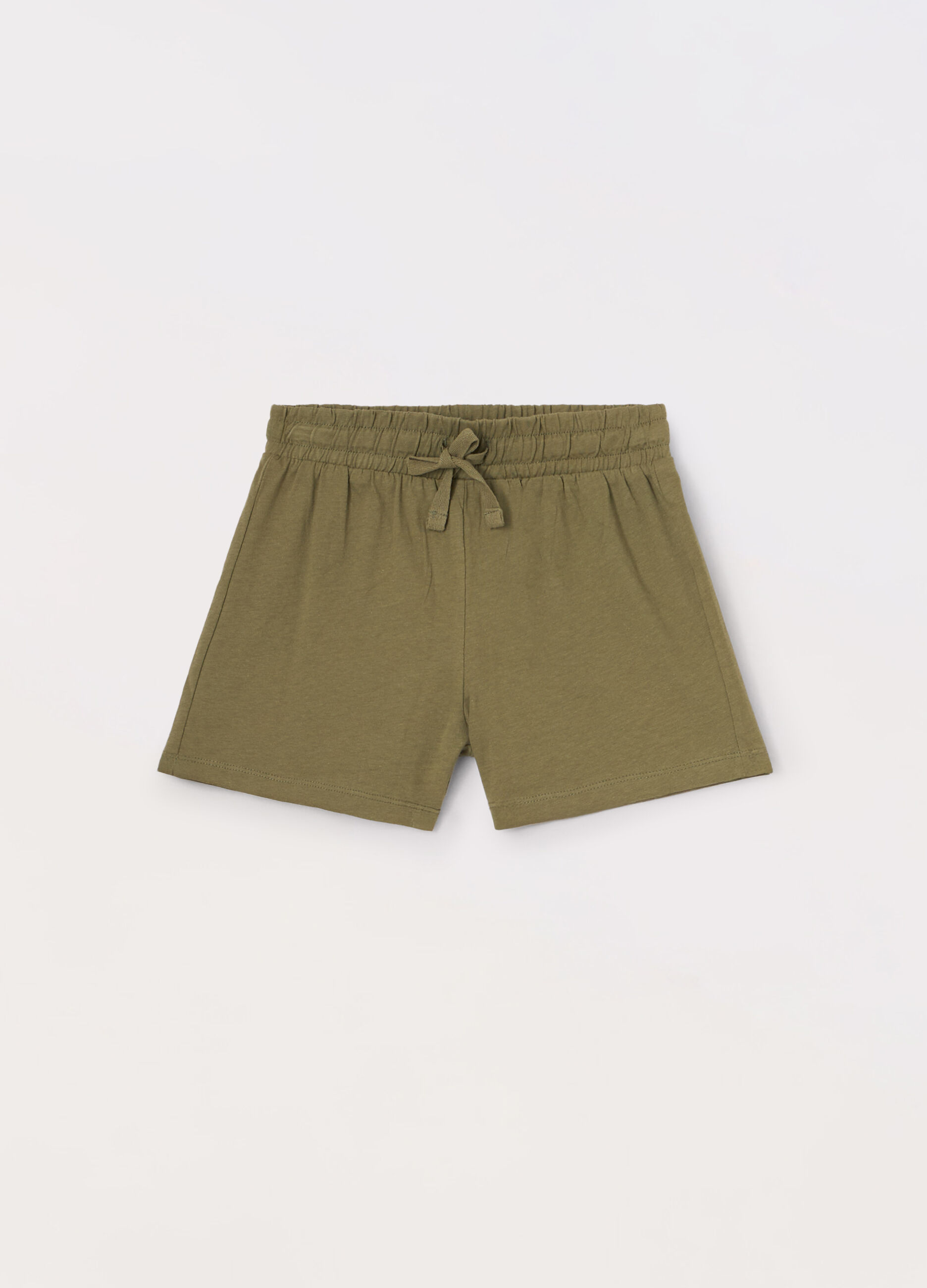 Shorts in jersey di puro cotone ragazza_0