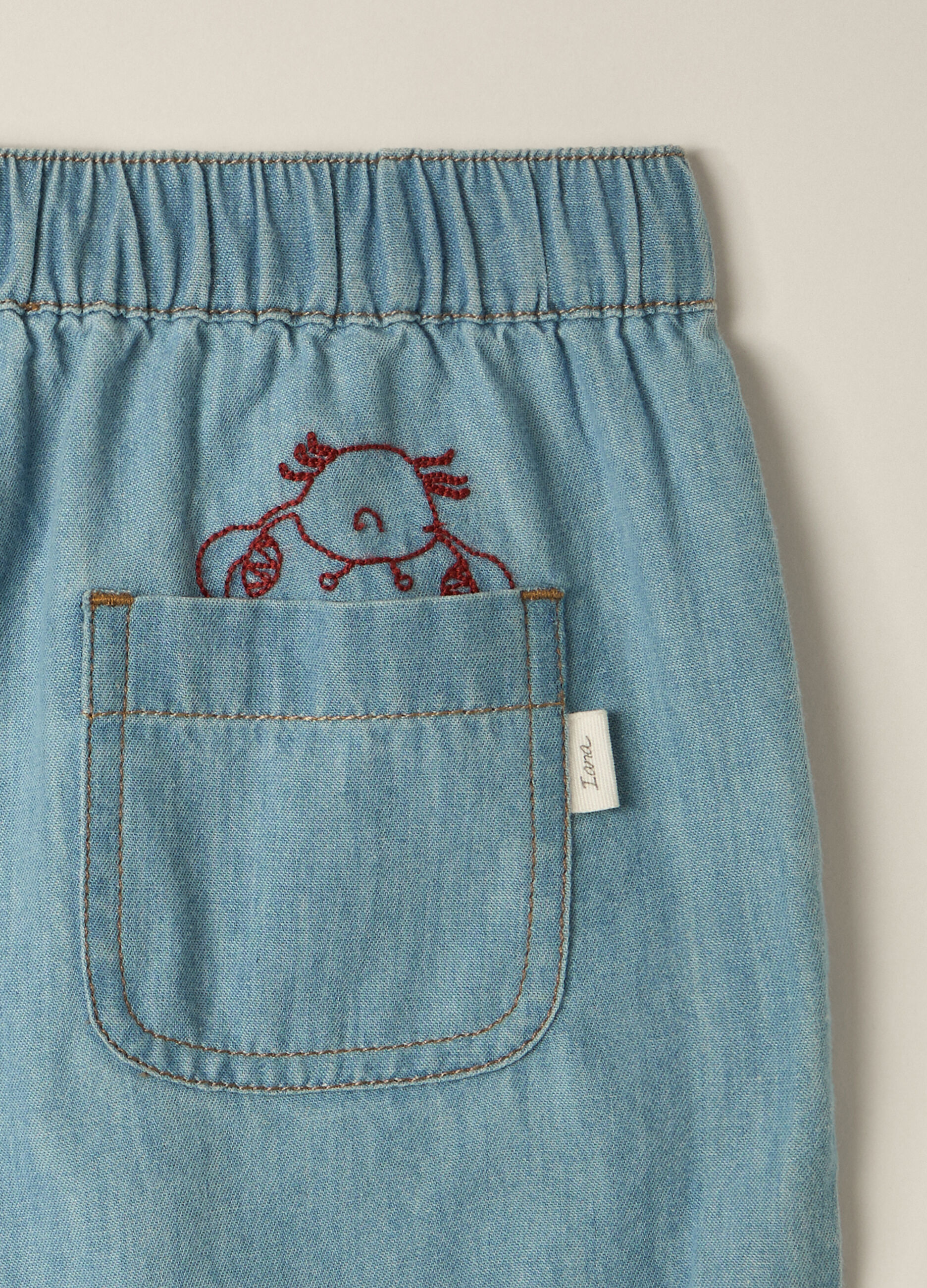 Shorts in popeline di puro cotone IANA neonato_1