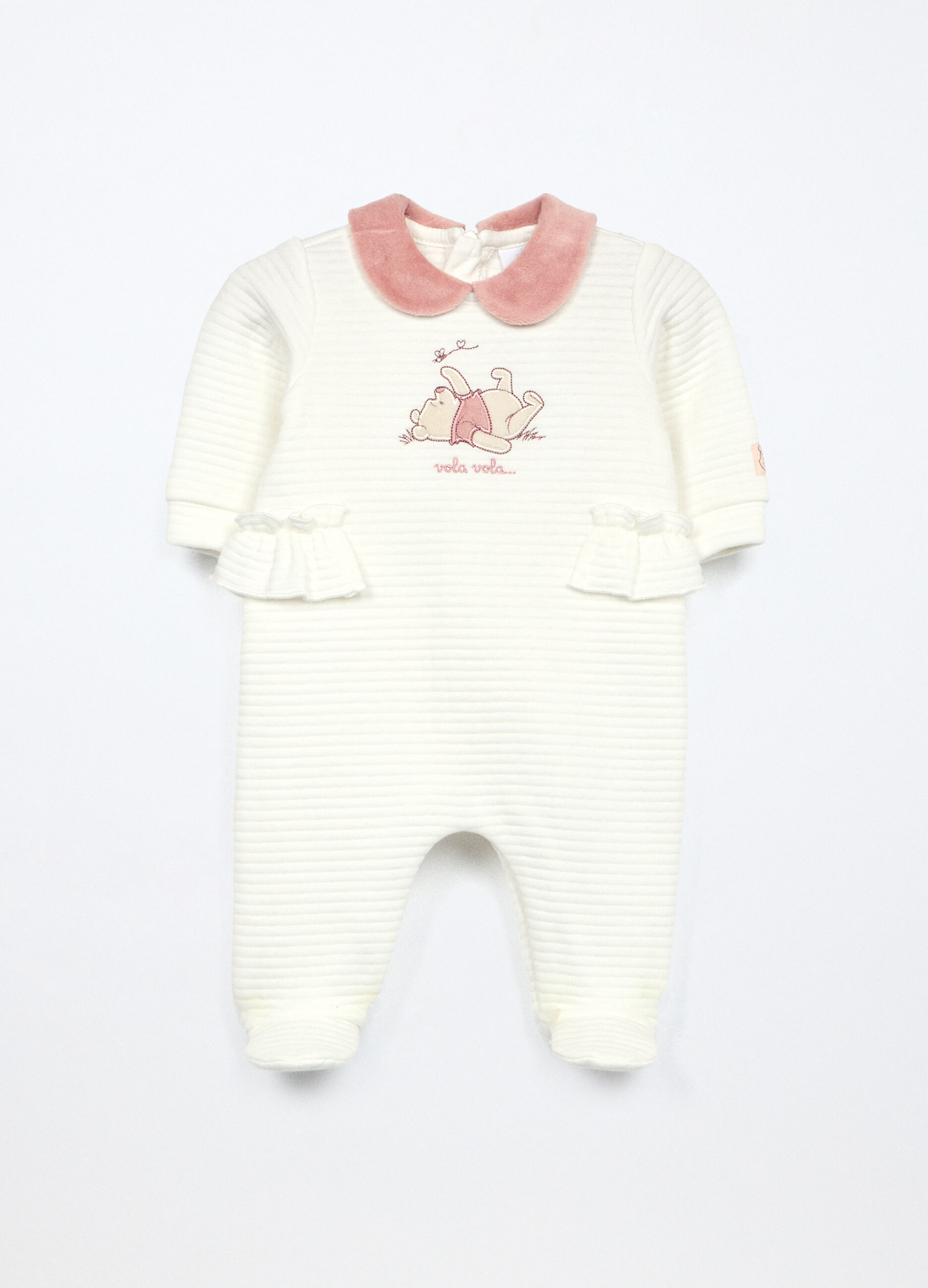 Tutina in misto cotone matelassé neonata_0