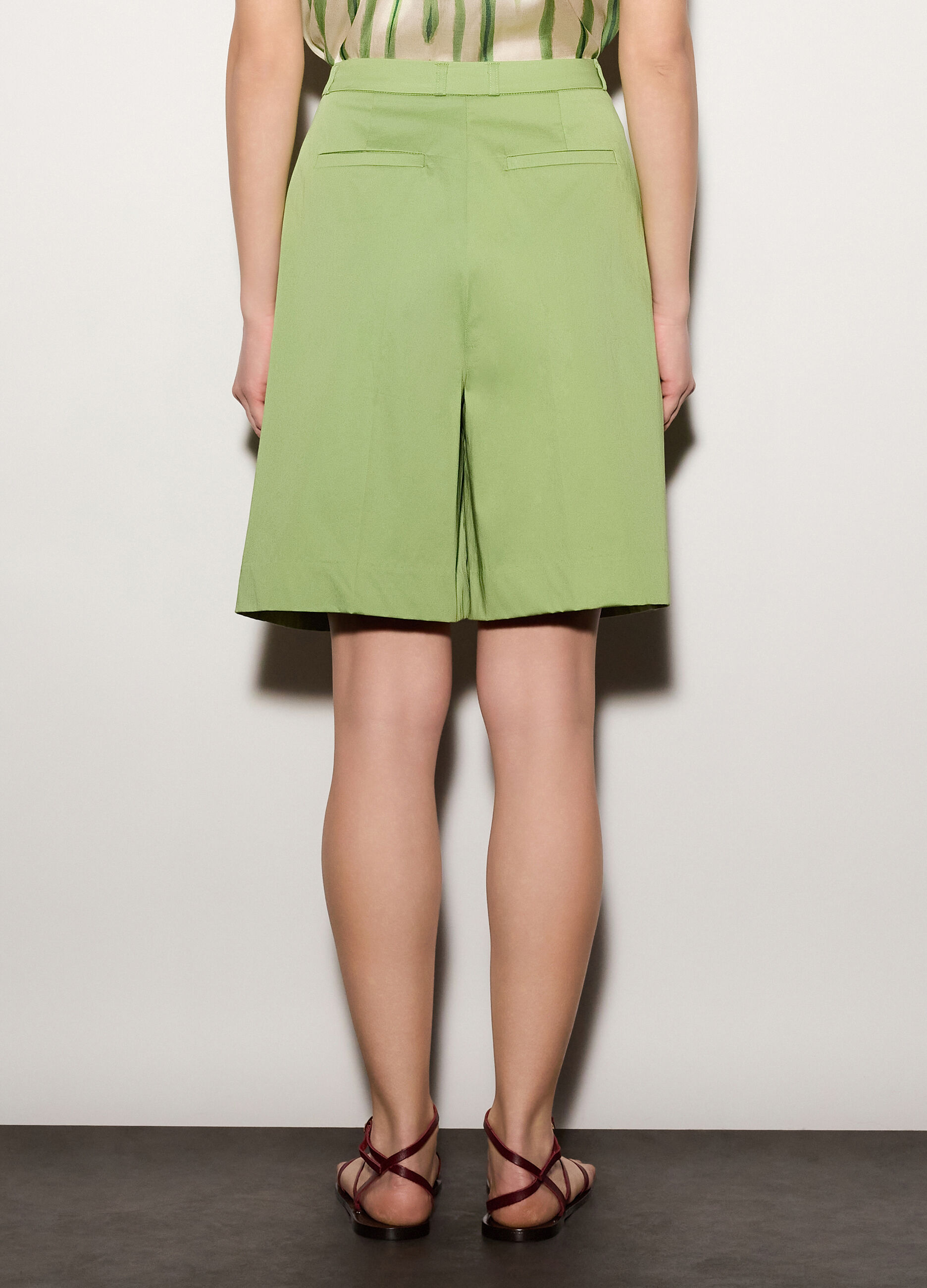 Pantaloni over fit misto lino donna_2