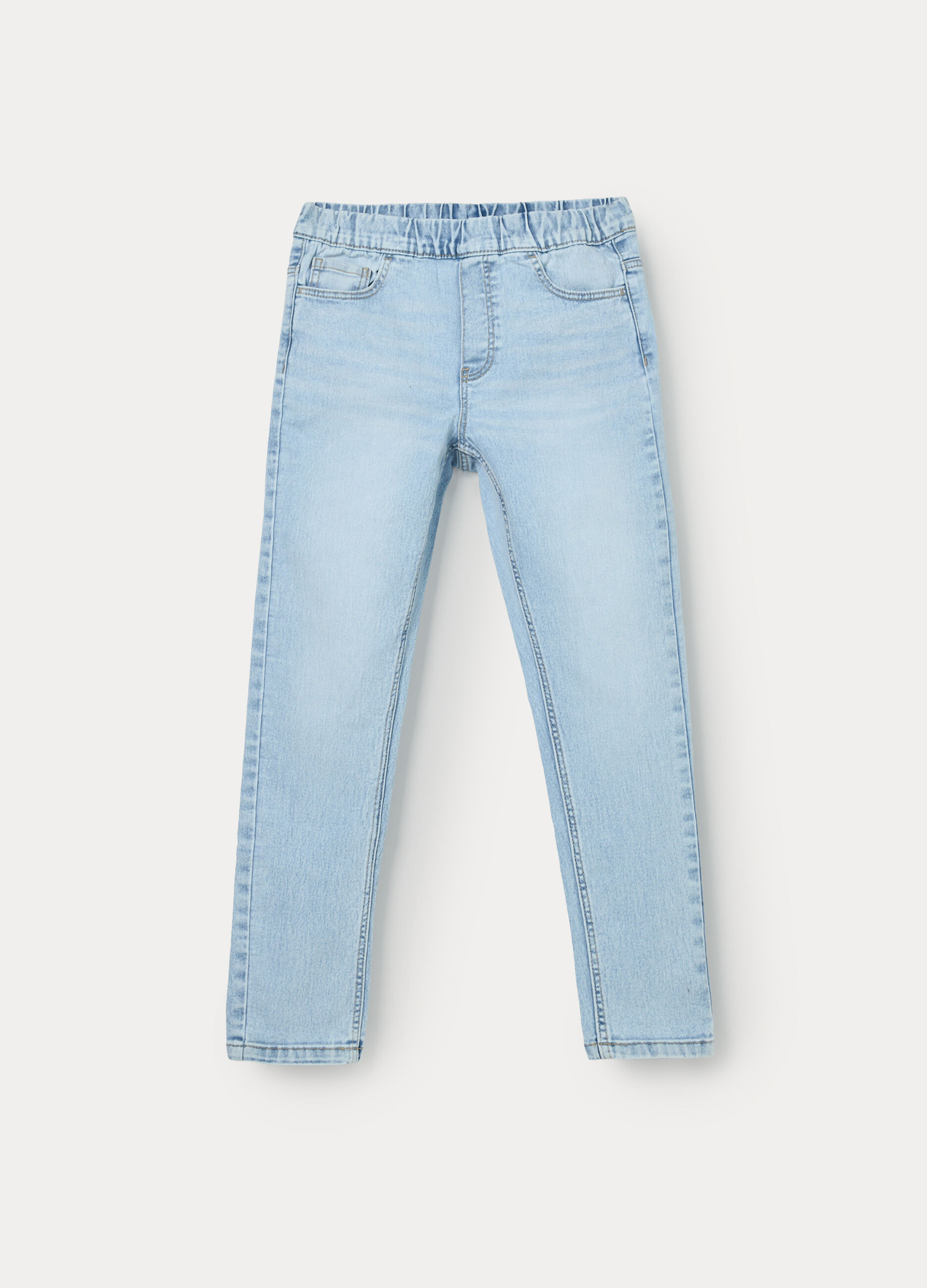 Jeggings in denim misto cotone bambino_0