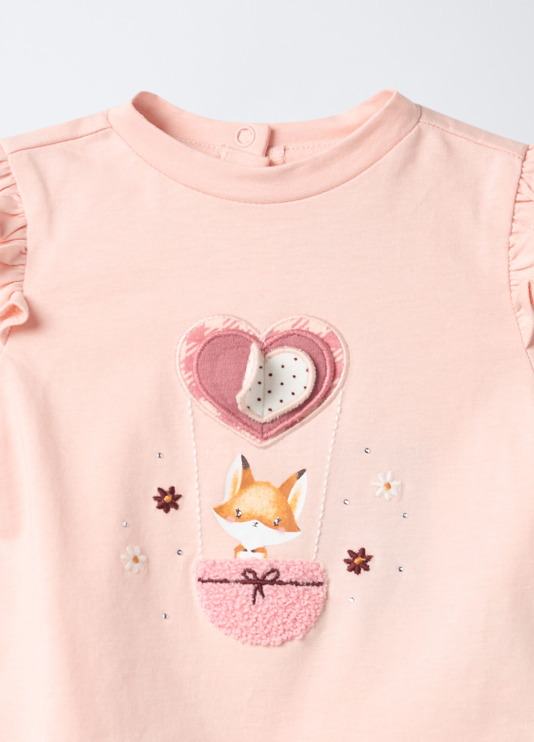 T-shirt in jersey di puro cotone neonata_2