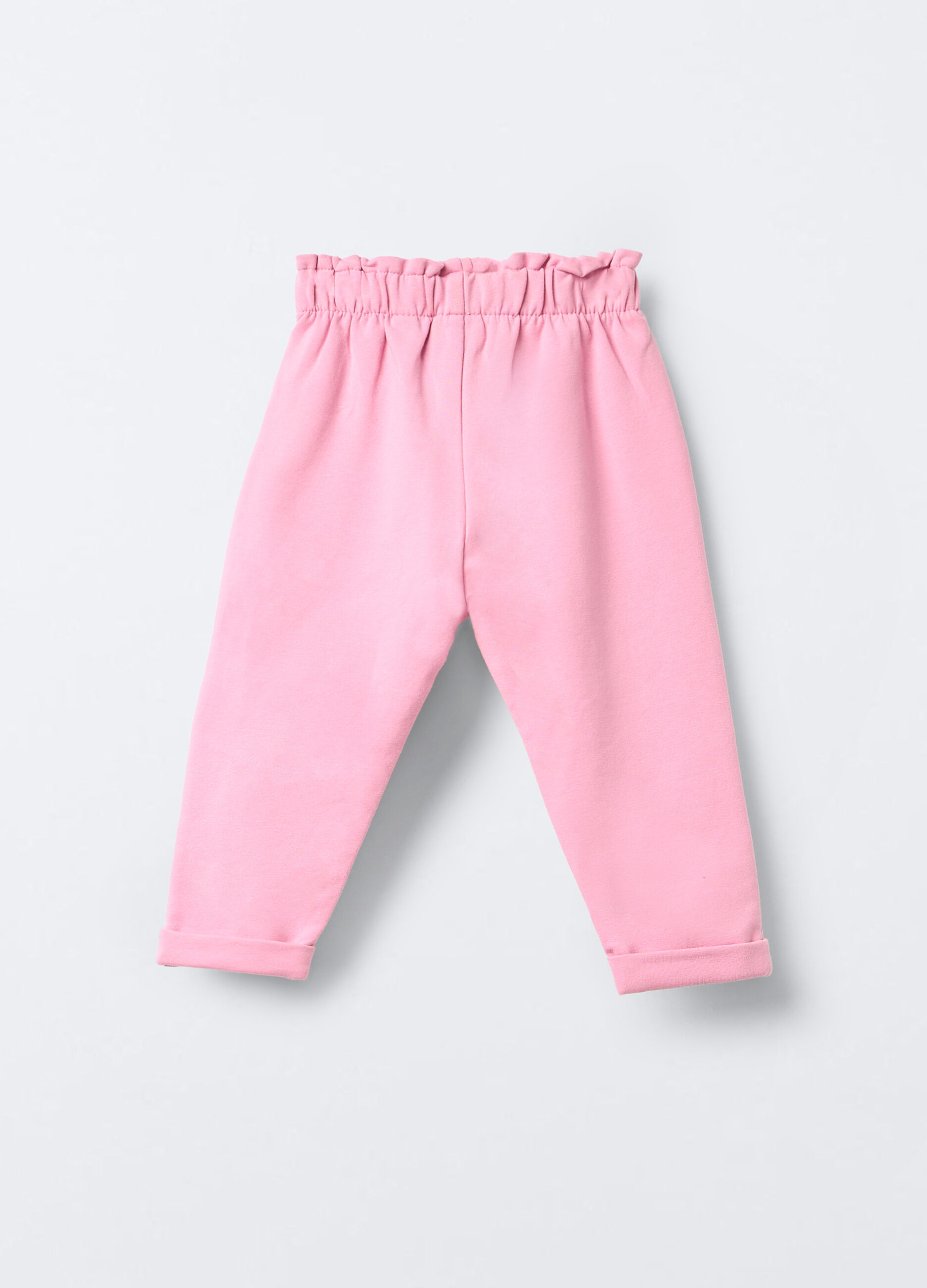 Jogger in cotone garzato stretch Fit Regular bimba_1