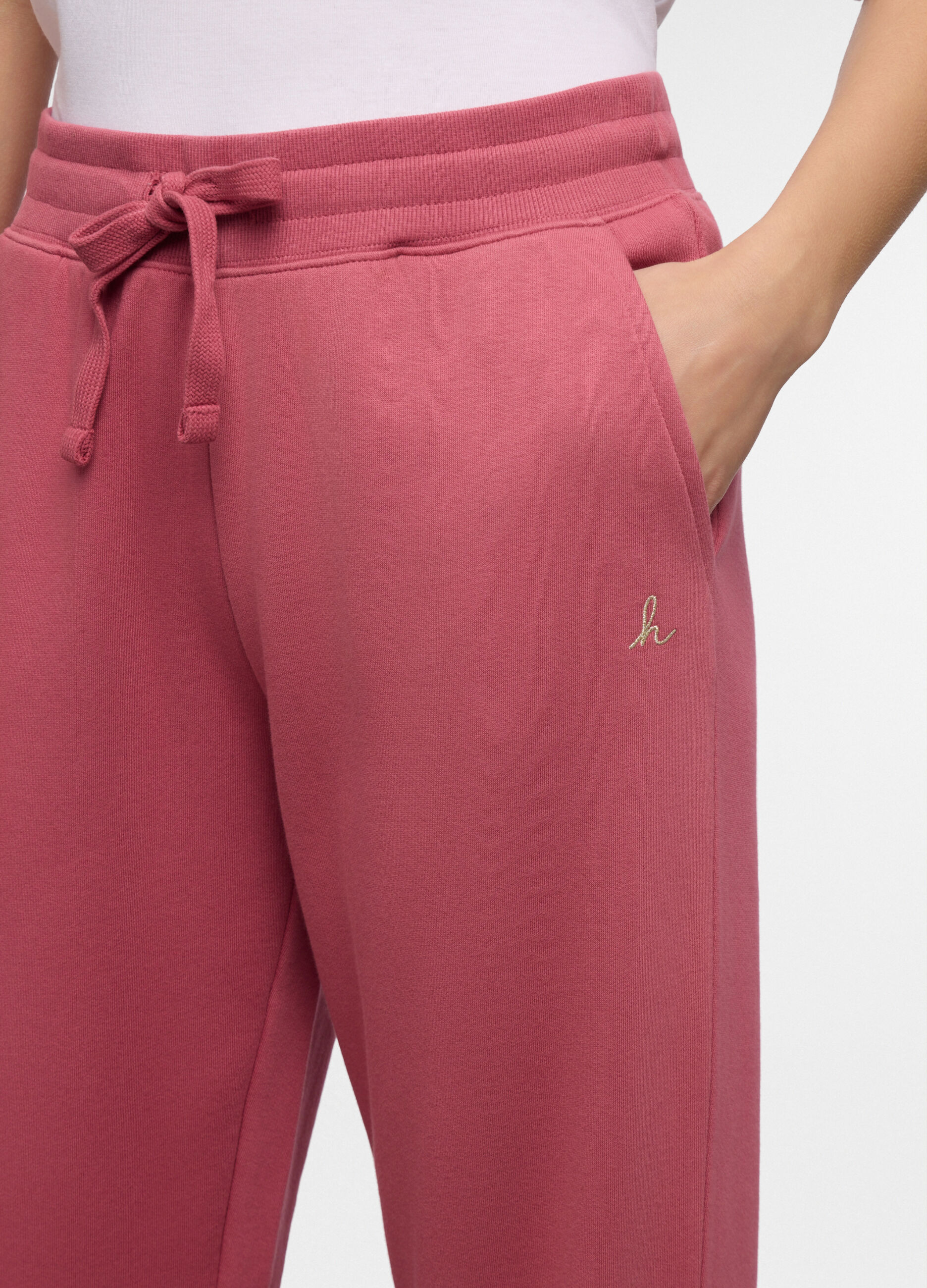 Jogger regular fit in french terry misto cotone donna