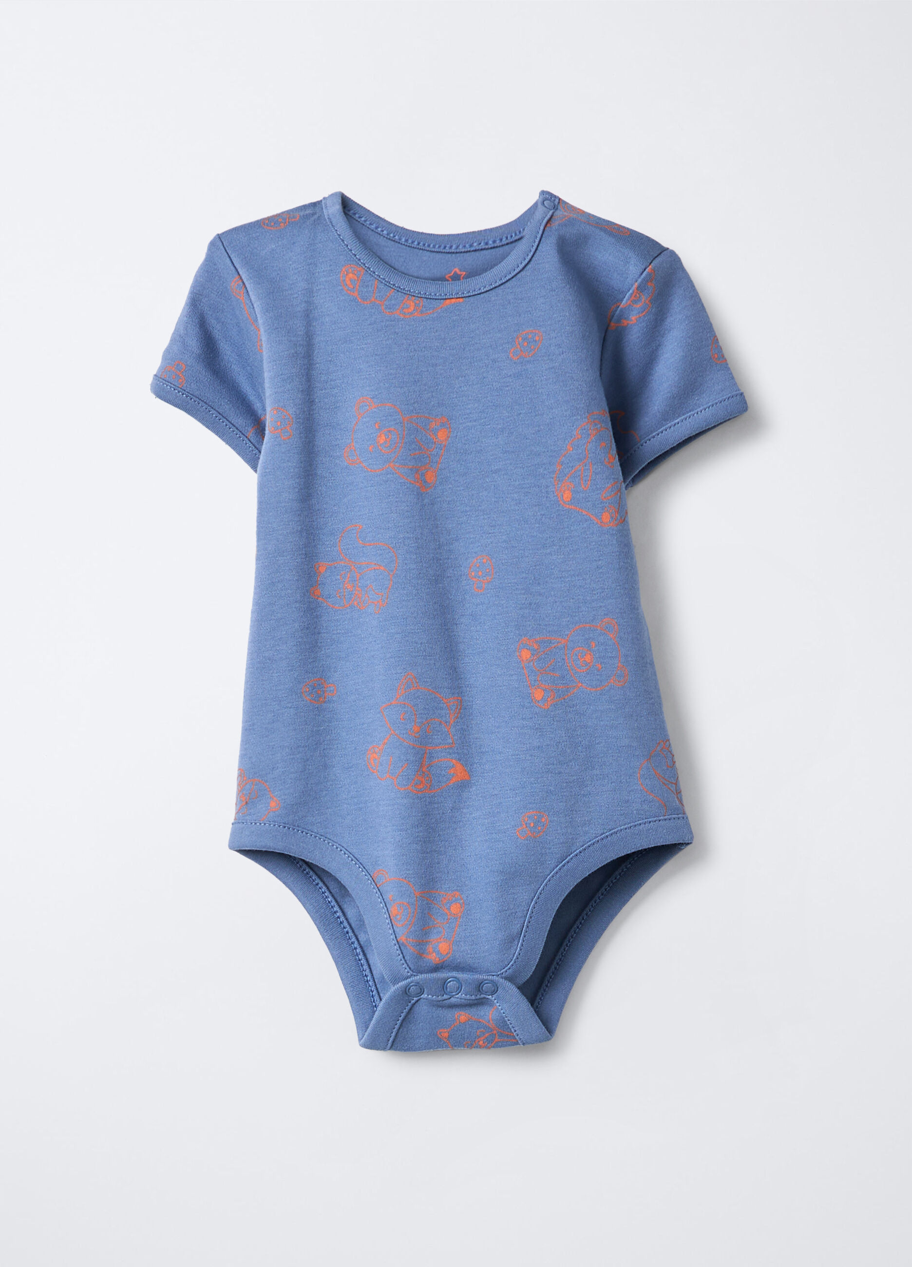 Body in interlock di puro cotone neonato_0