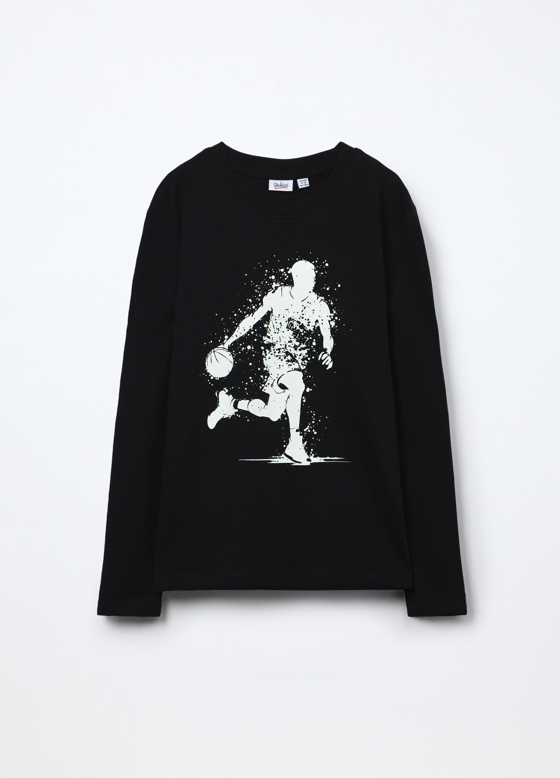 T-shirt a maniche lunghe in puro cotone jersey ragazzo_0