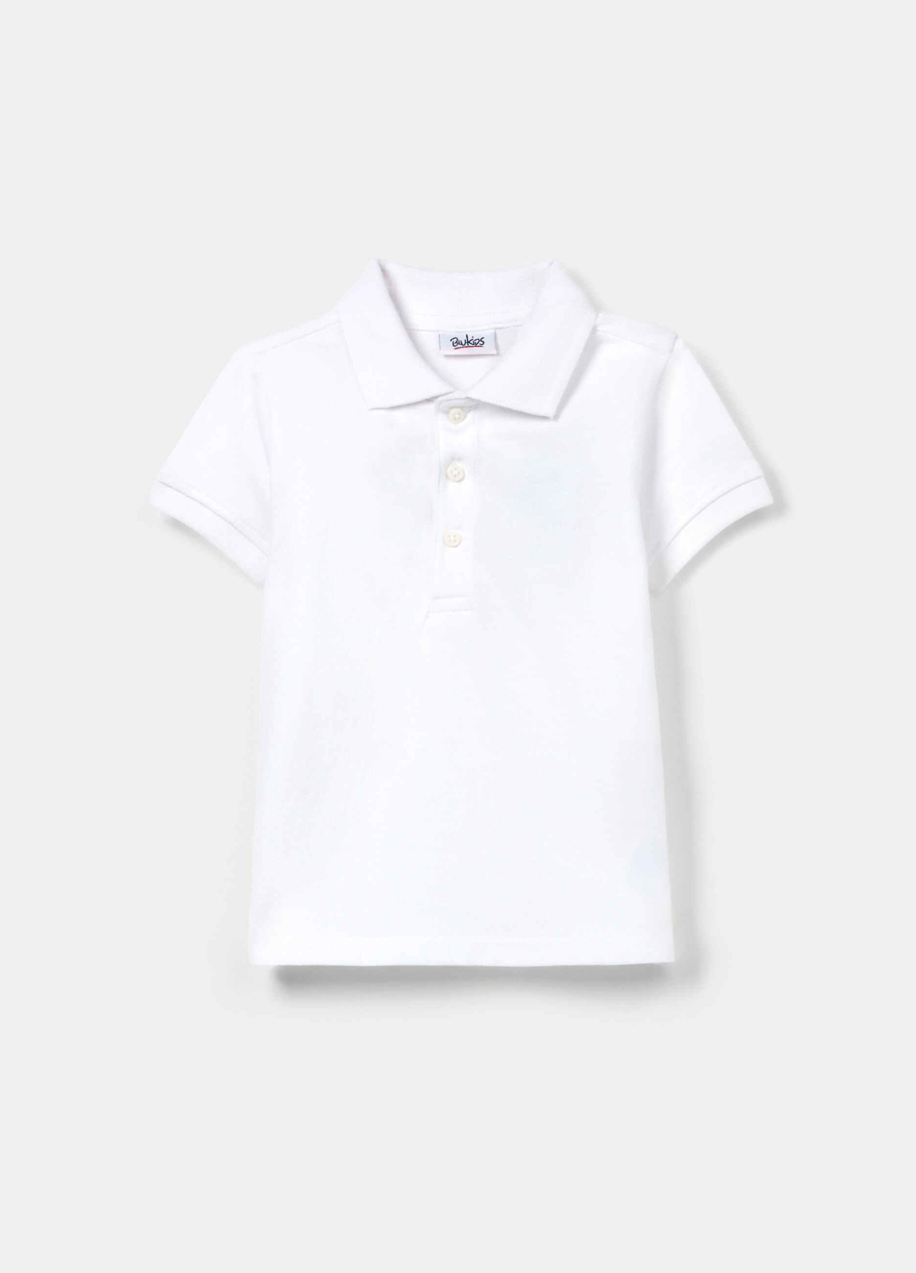 Polo in puro cotone Piquet bimbo