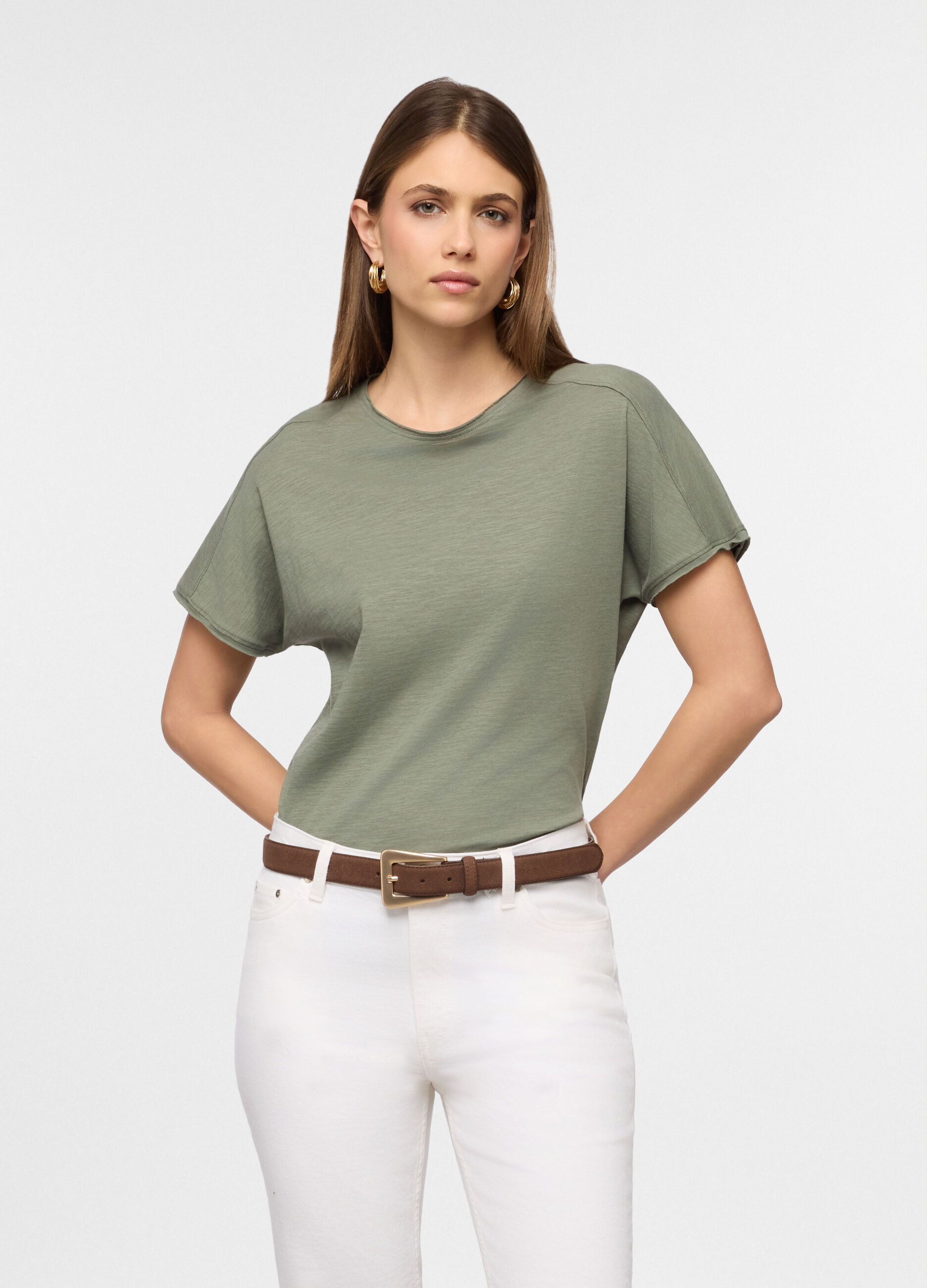 T-shirt girocollo donna_0