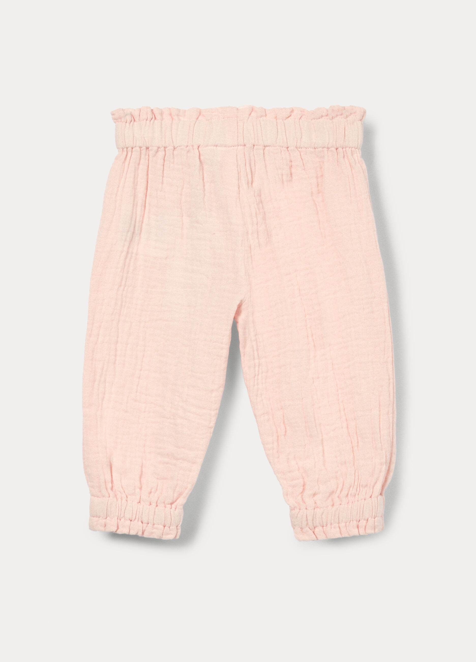 Pantaloni in puro cotone neonata_1