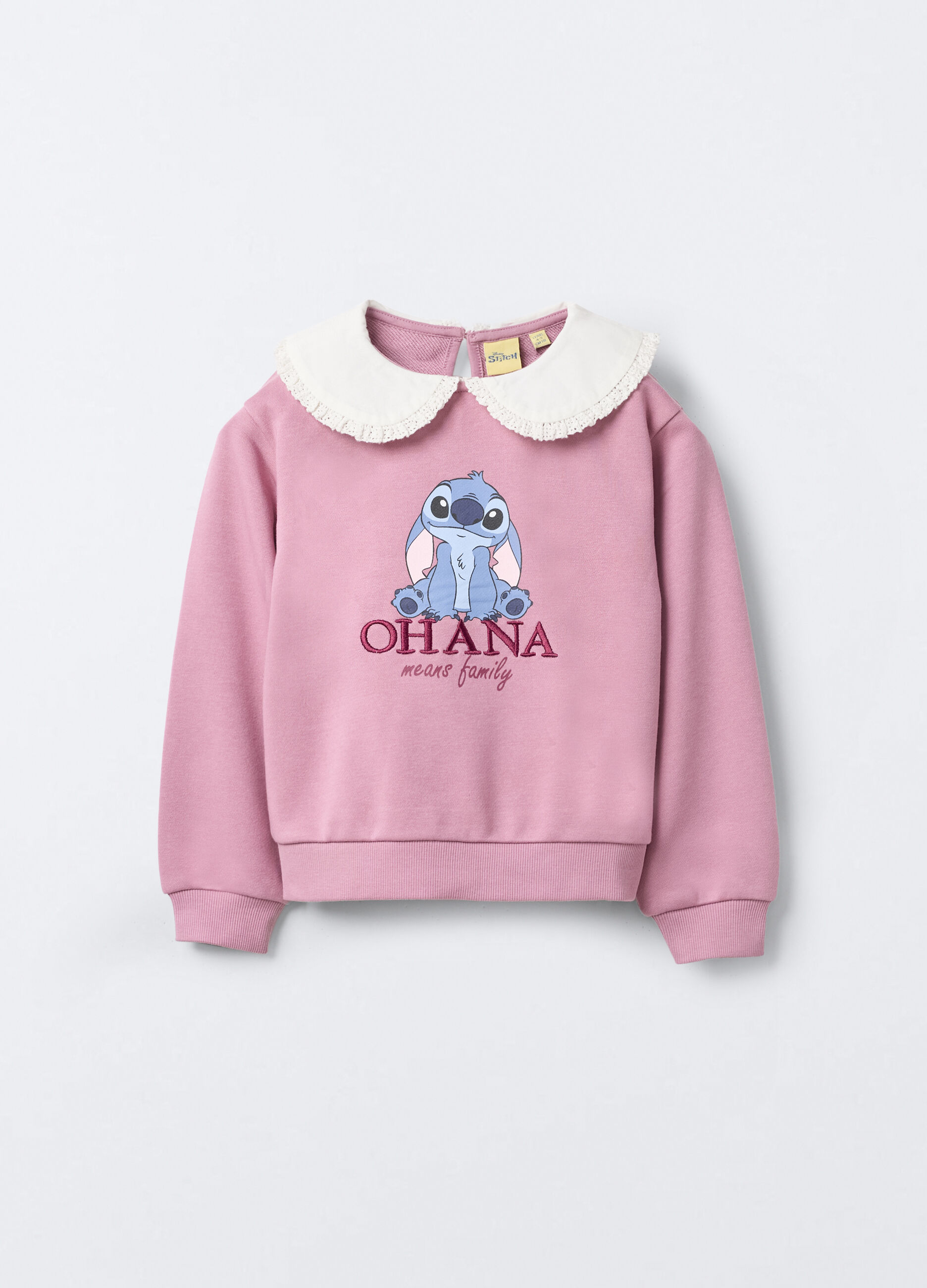 Felpa Disney Fit over in misto cotone garzato bambina_0