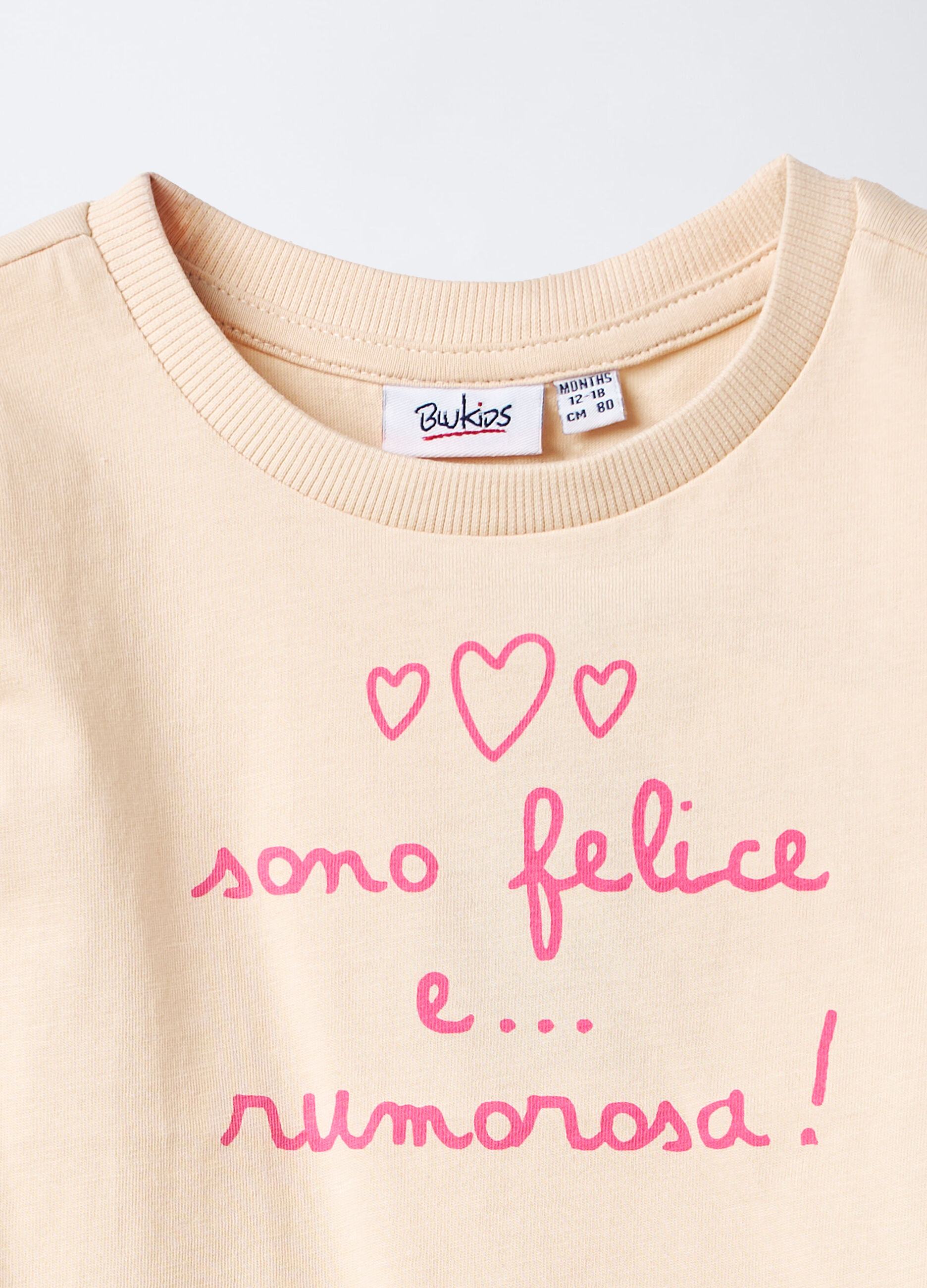 T-shirt girocollo in jersey di puro cotone bimba_2