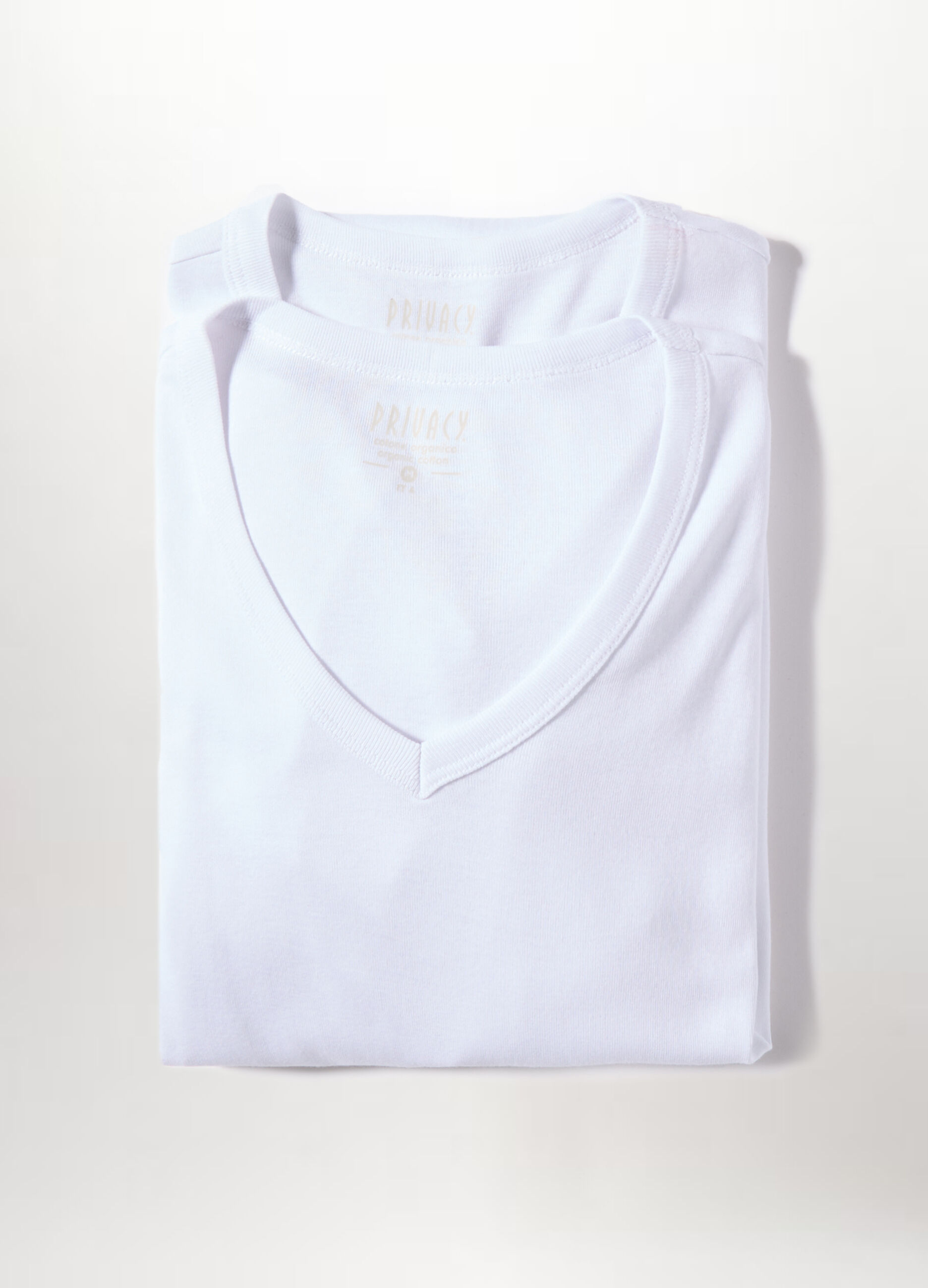 2 pack T-shirt collo a V in puro cotone uomo_0