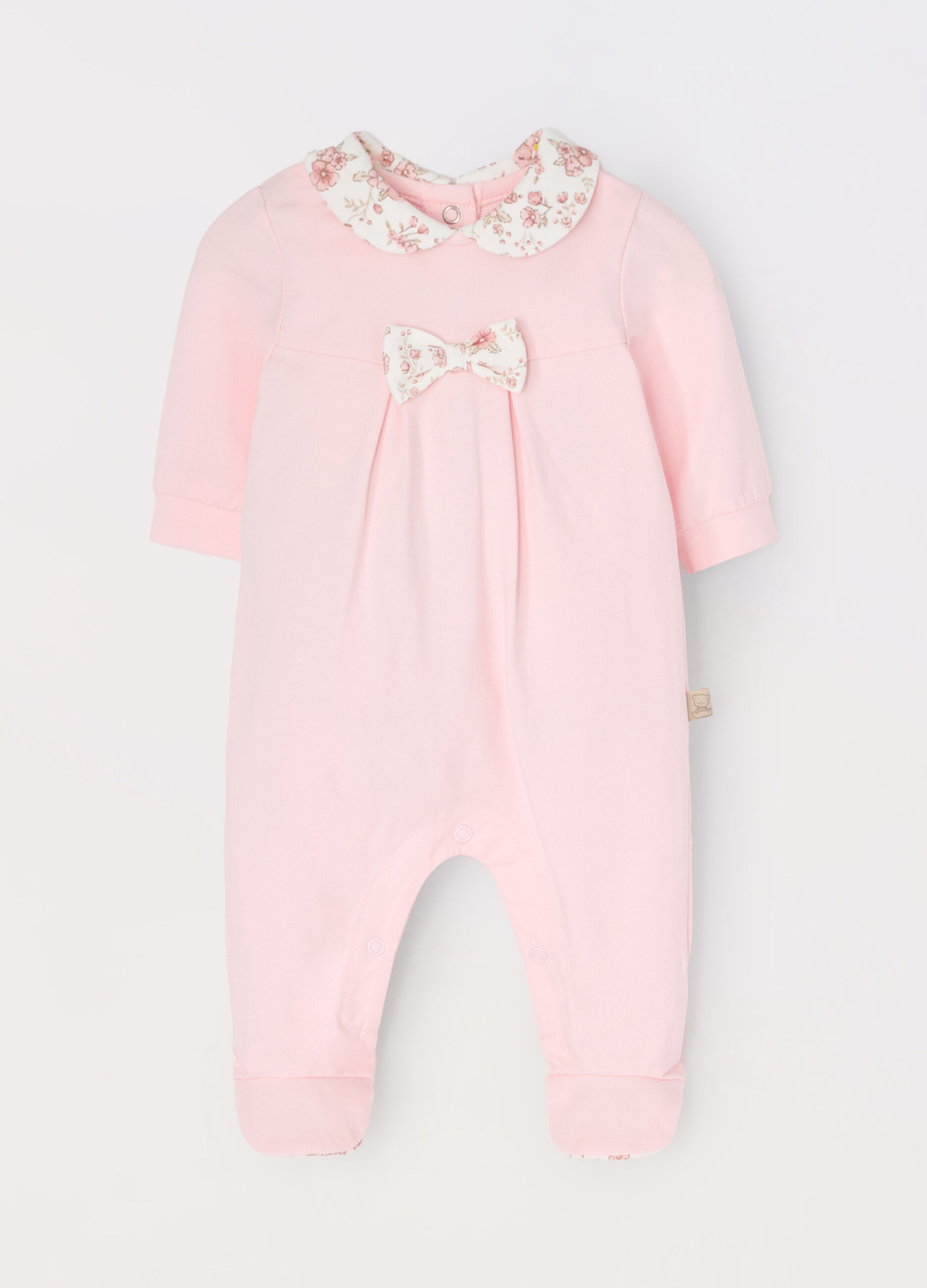 Tutina in interlock di puro cotone neonata_0
