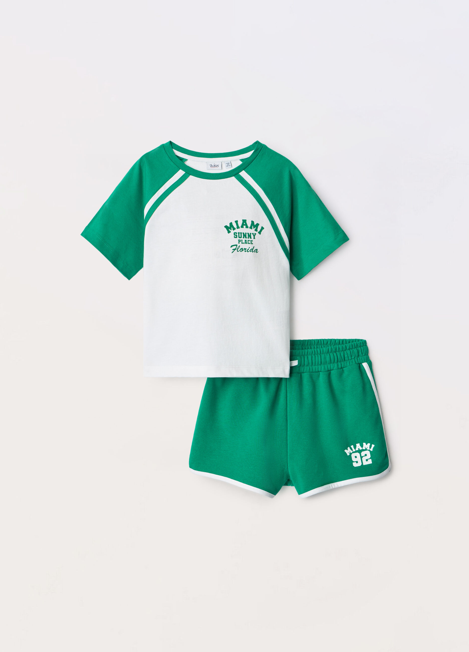 Jogging set in jersey di puro cotone ragazza_0