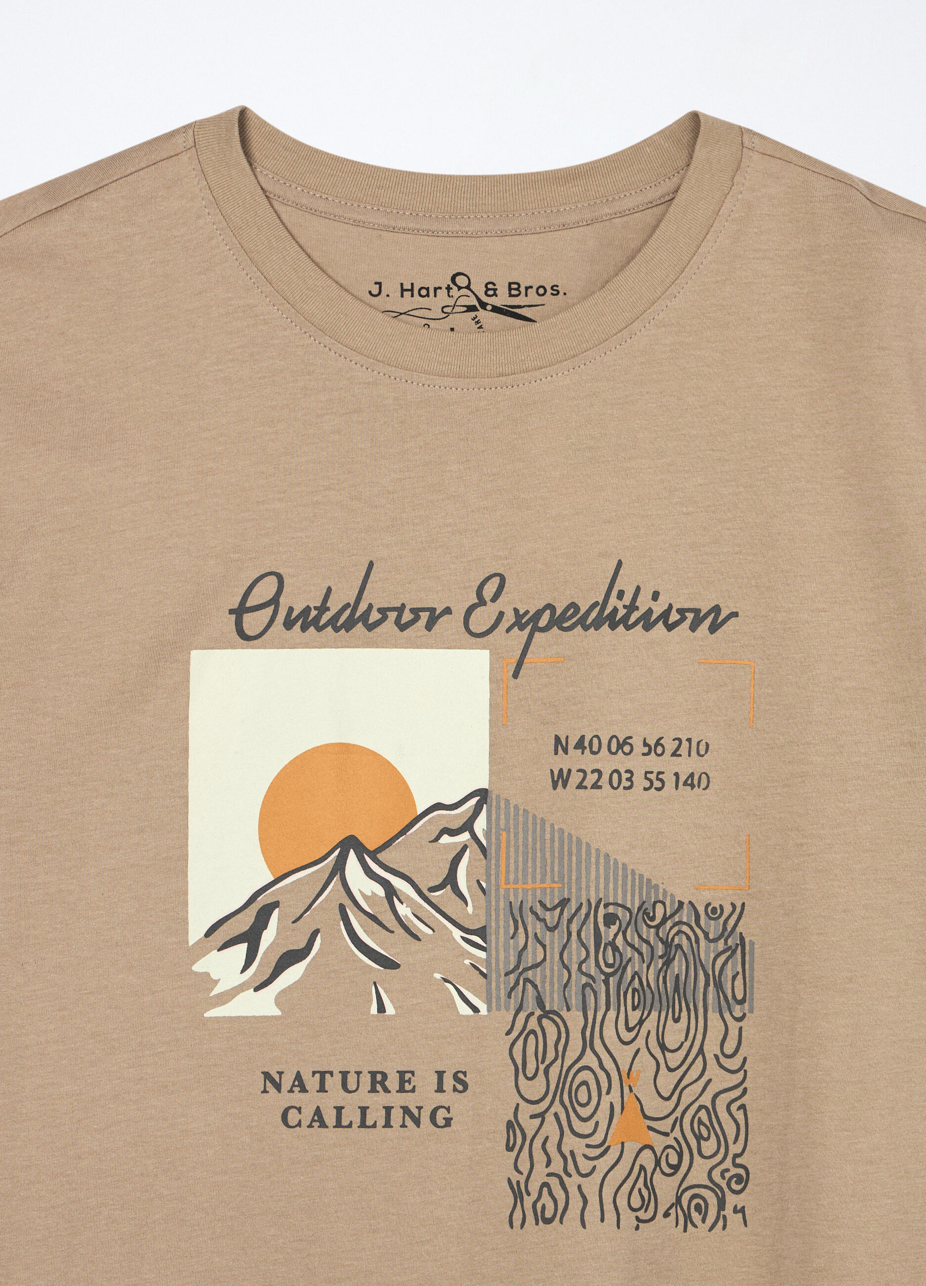 T-shirt girocollo con stampa Outdoor uomo_2