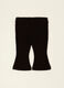 Pantaloni neri flare in viscosa elasticizzata da neonata_1