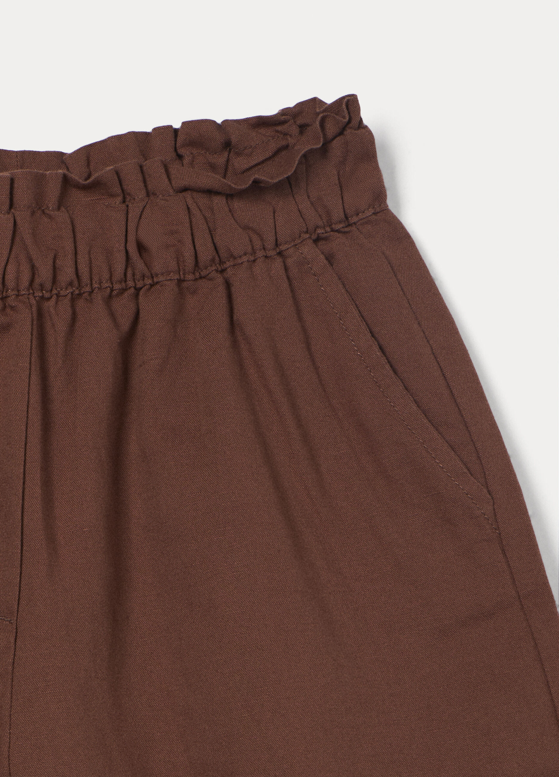 Shorts misto lino ragazza_2