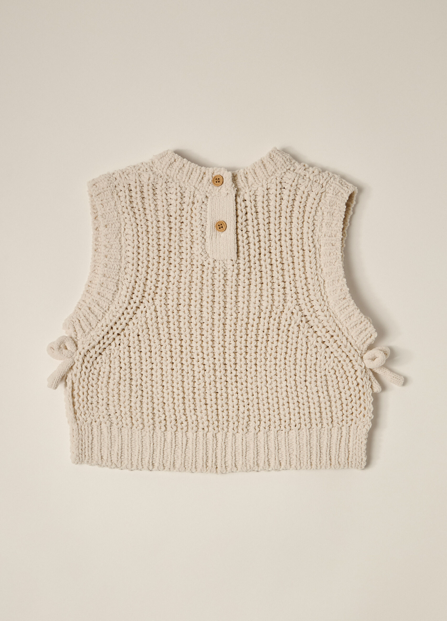 Gilet tricot in ciniglia IANA neonata_3