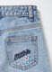 Pantaloni Disney in denim di puro cotone Wide Leg bambina_2