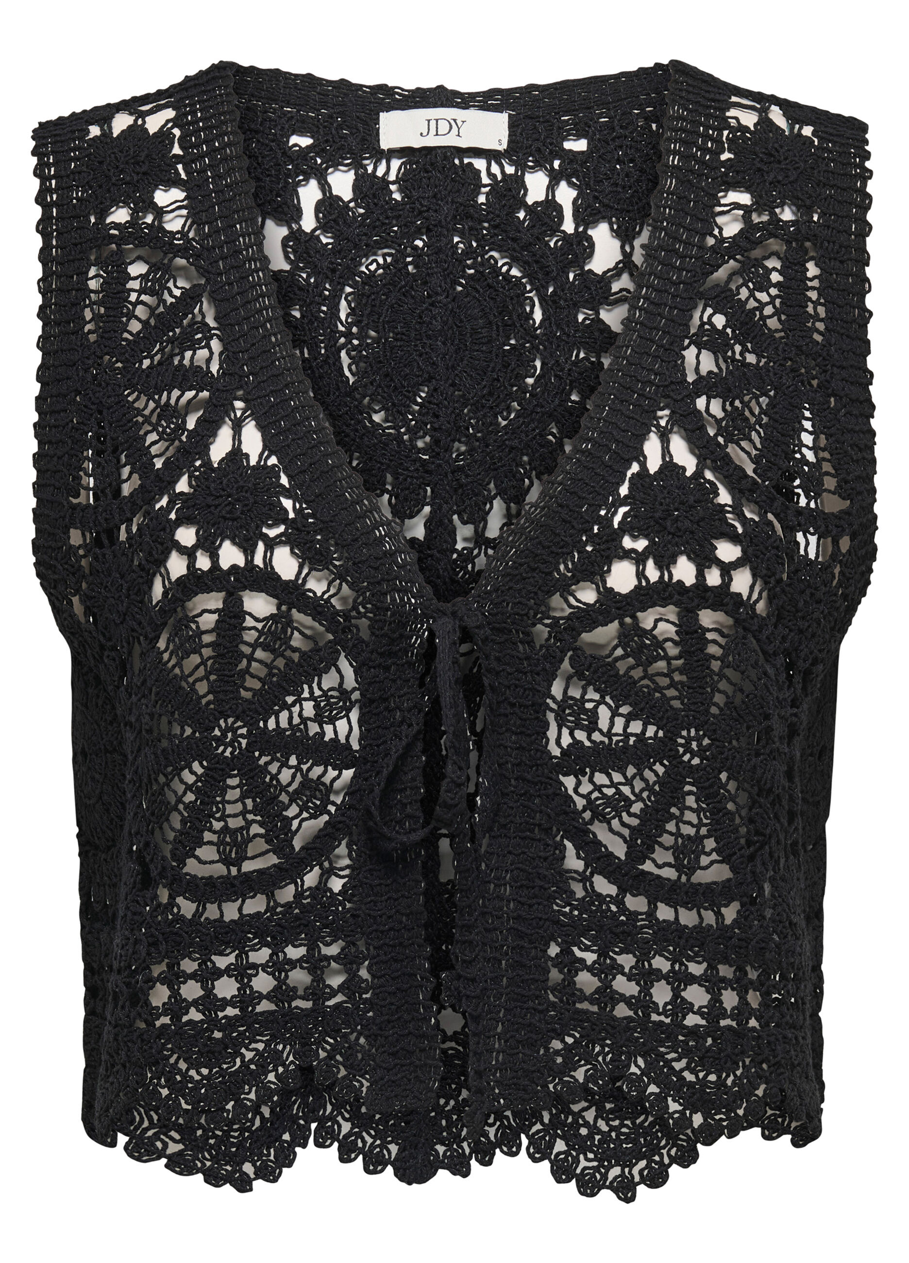 Cardigan smanicato tricot donna