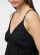 Top con scollo a V crepe donna_2