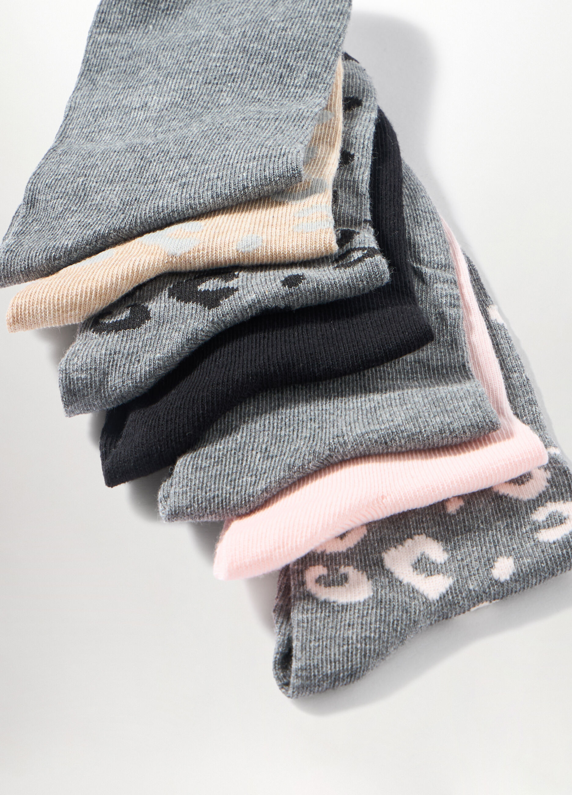 Pack 7 calze corte misto cotone donna_1