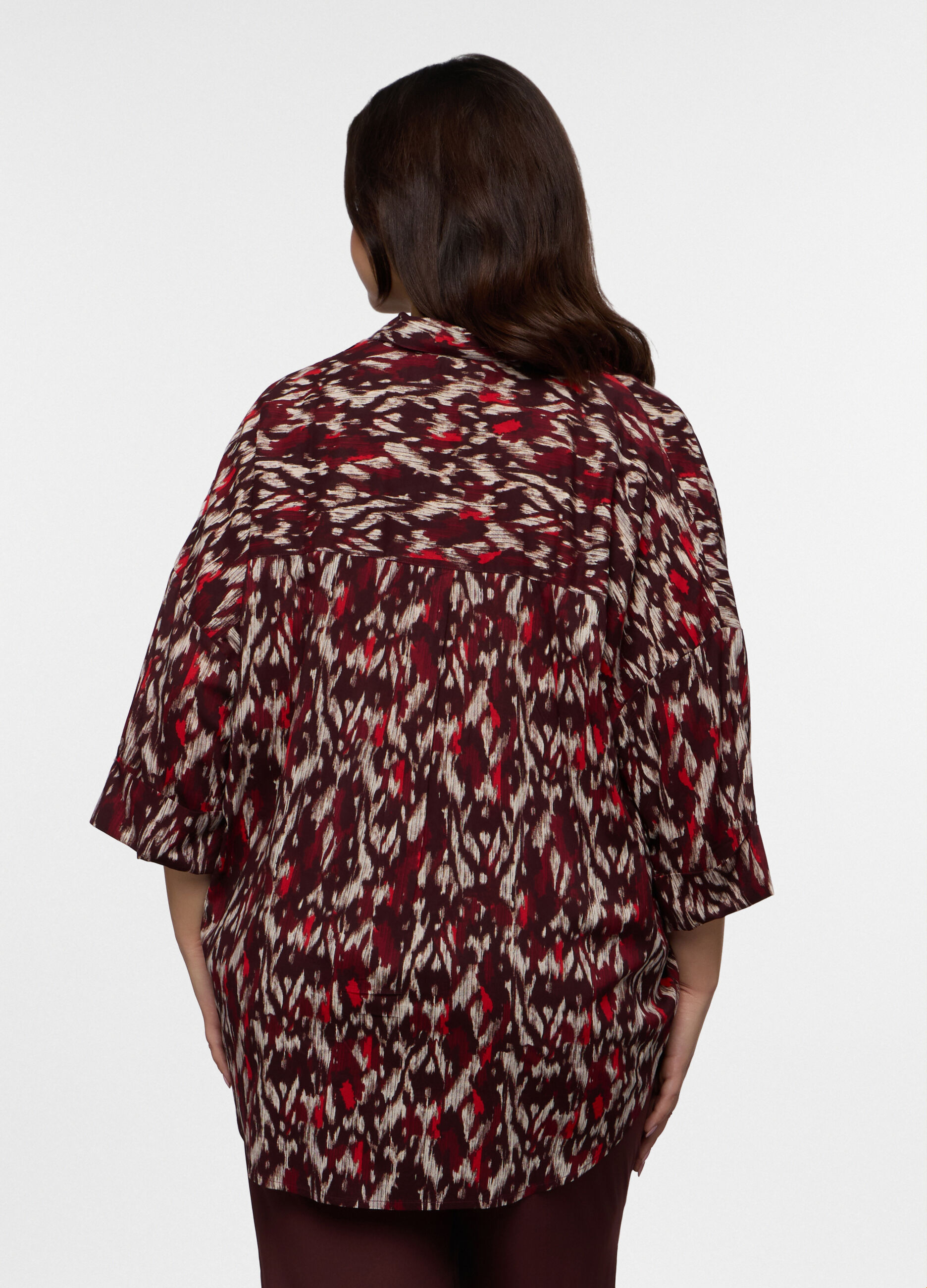 Blusa Fit Over in pura viscosa donna curvy_1
