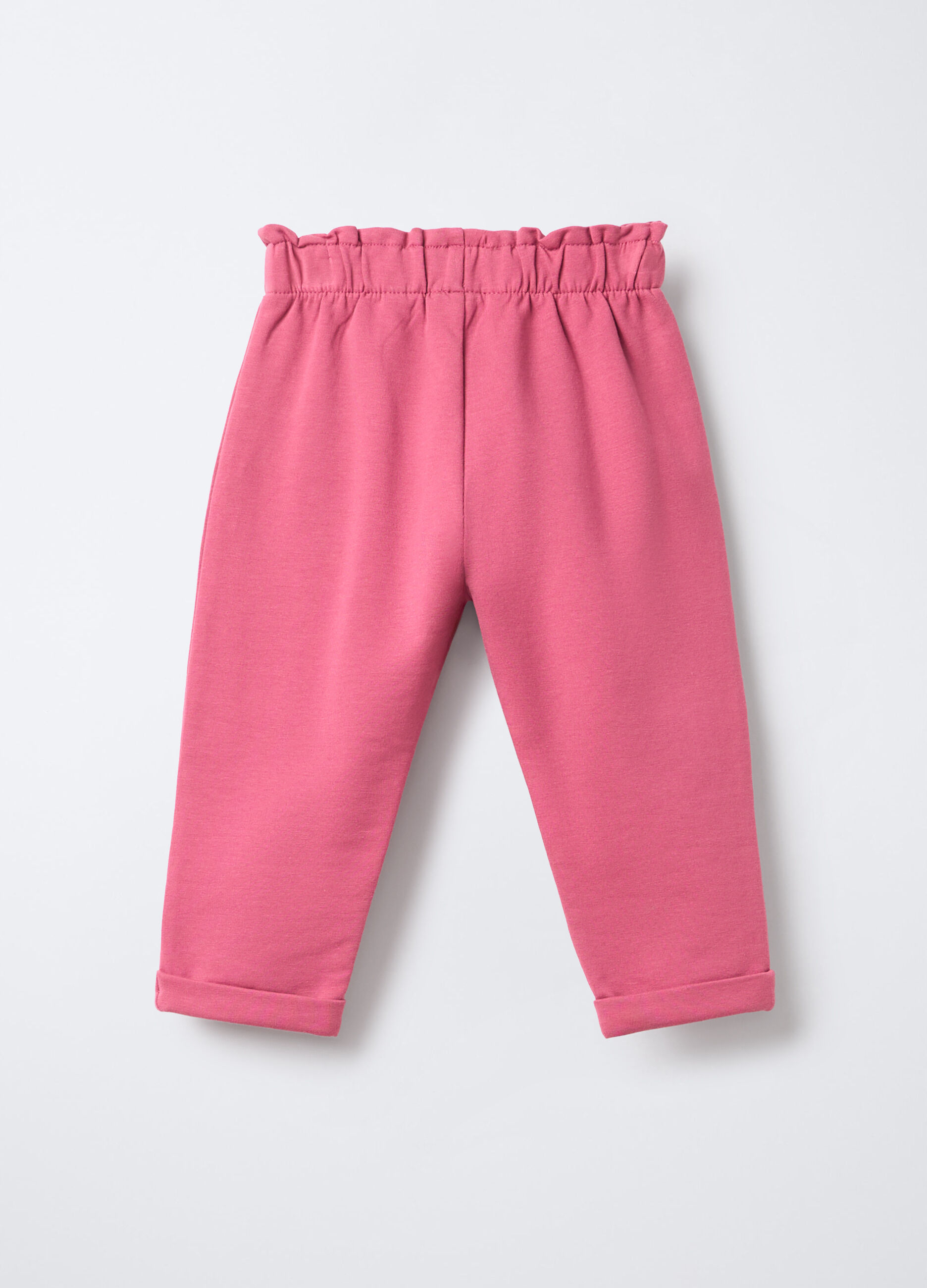 Jogger in cotone garzato stretch Fit Regular bimba_1
