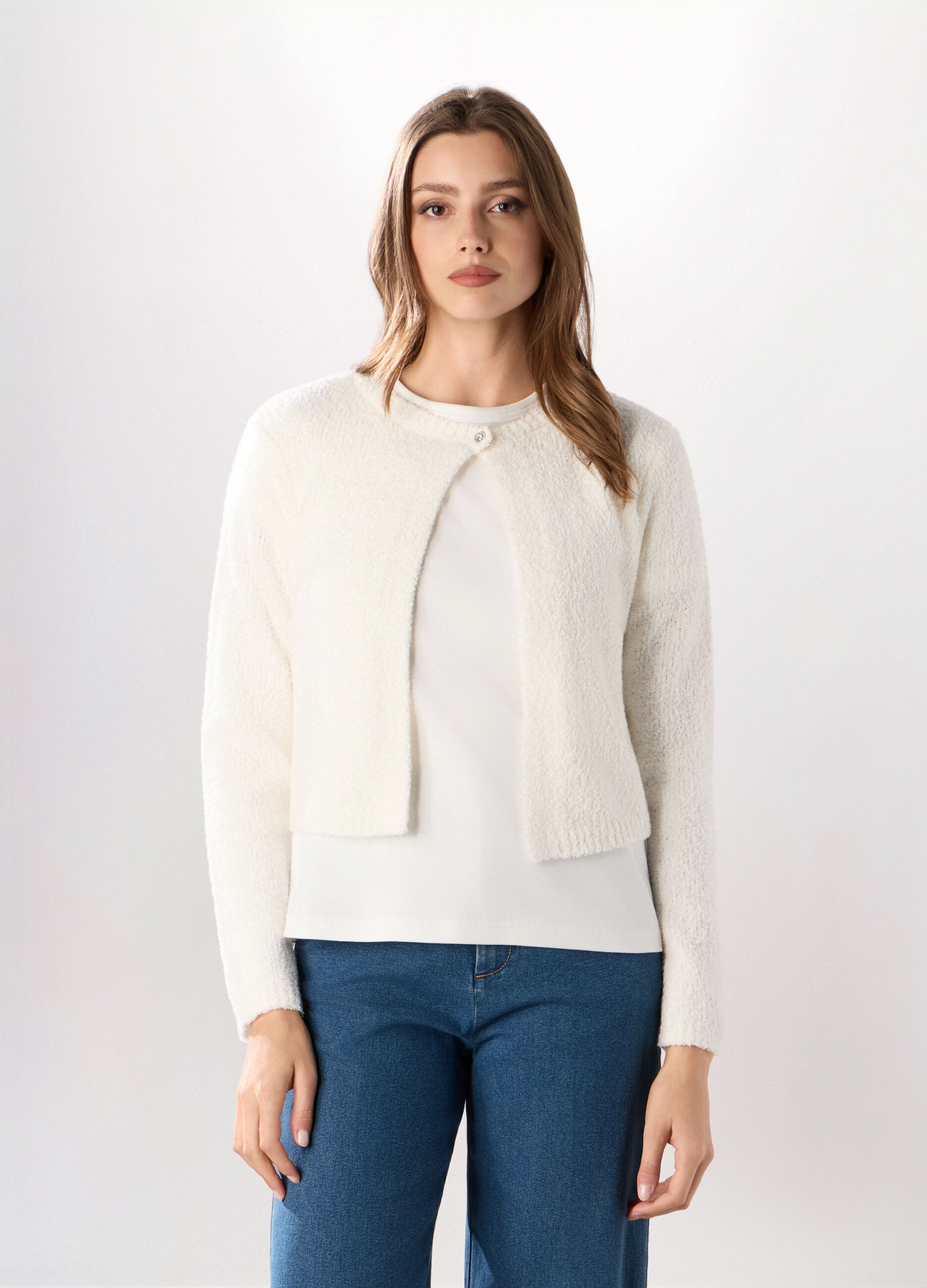 Cardigan tricot donna_0