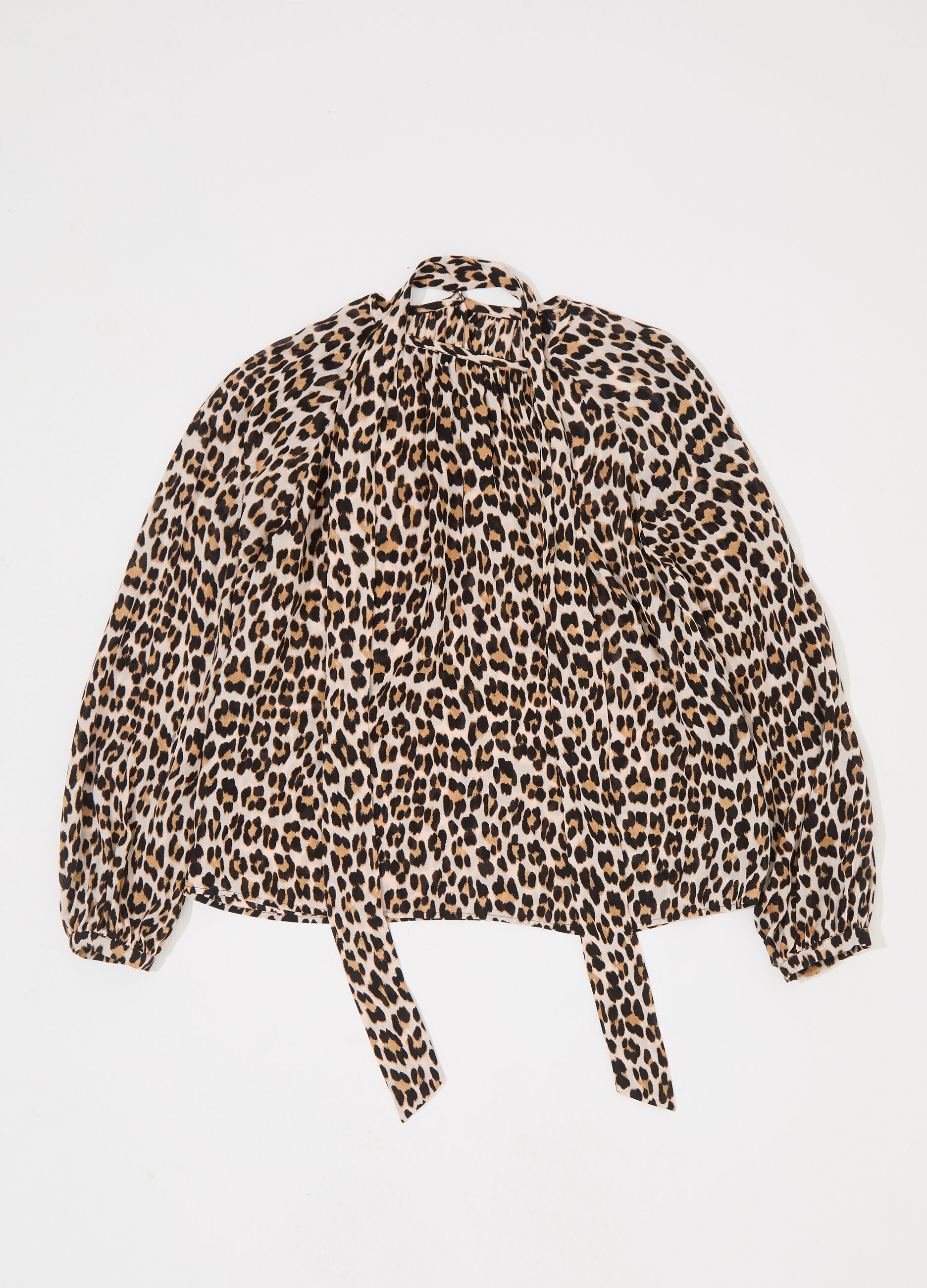 Blusa in viscosa crêpe animalier donna_4