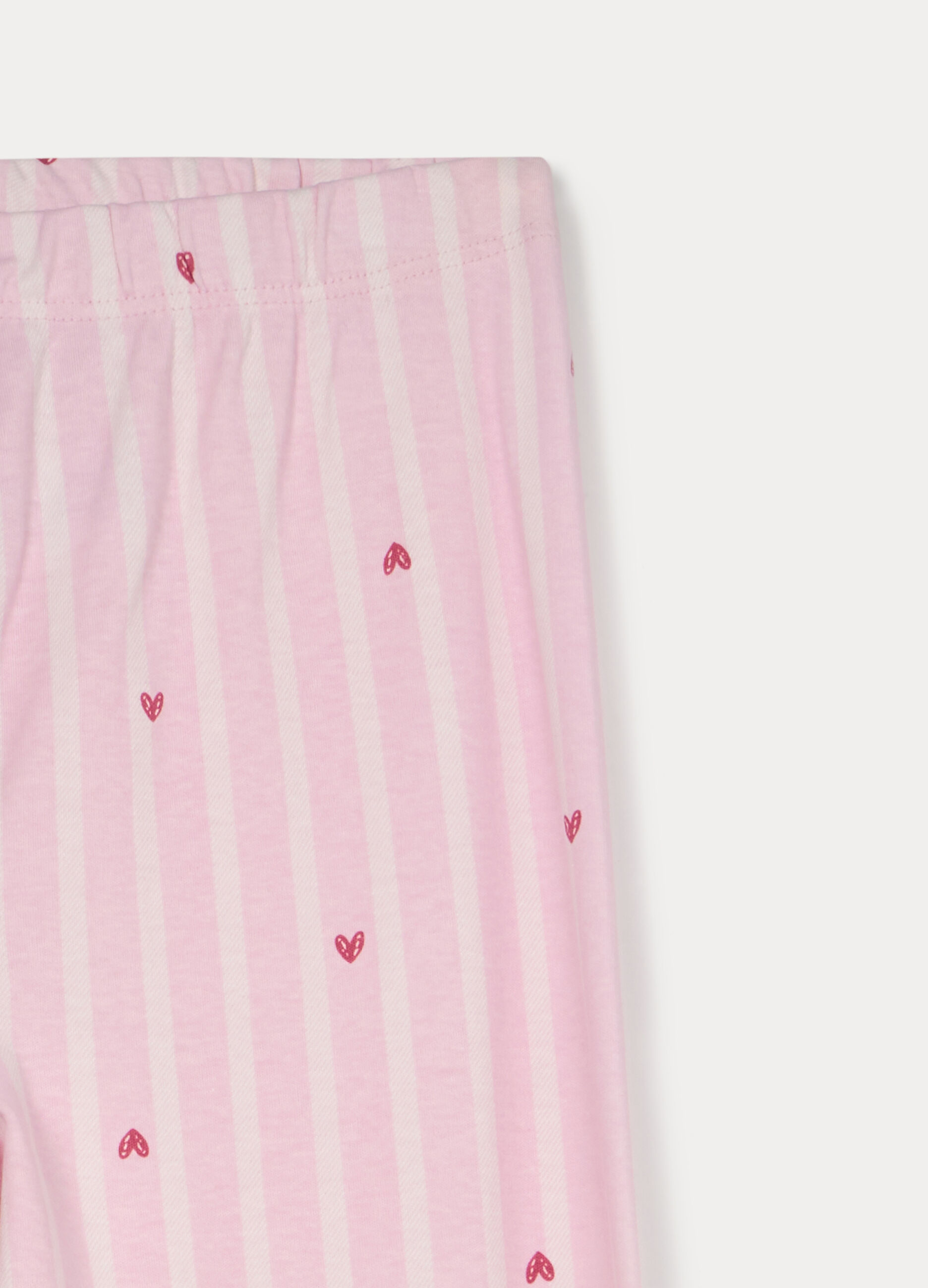 Set pigiama lungo in interlock di puro cotone bambina_3