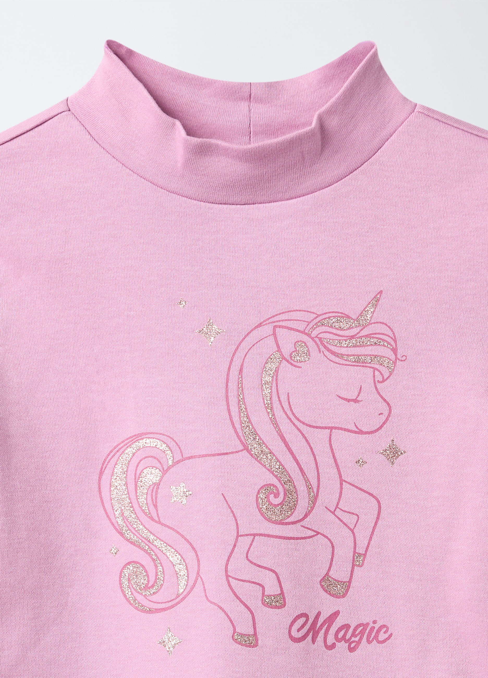 T-shirt in interlock di puro cotone bambina_2