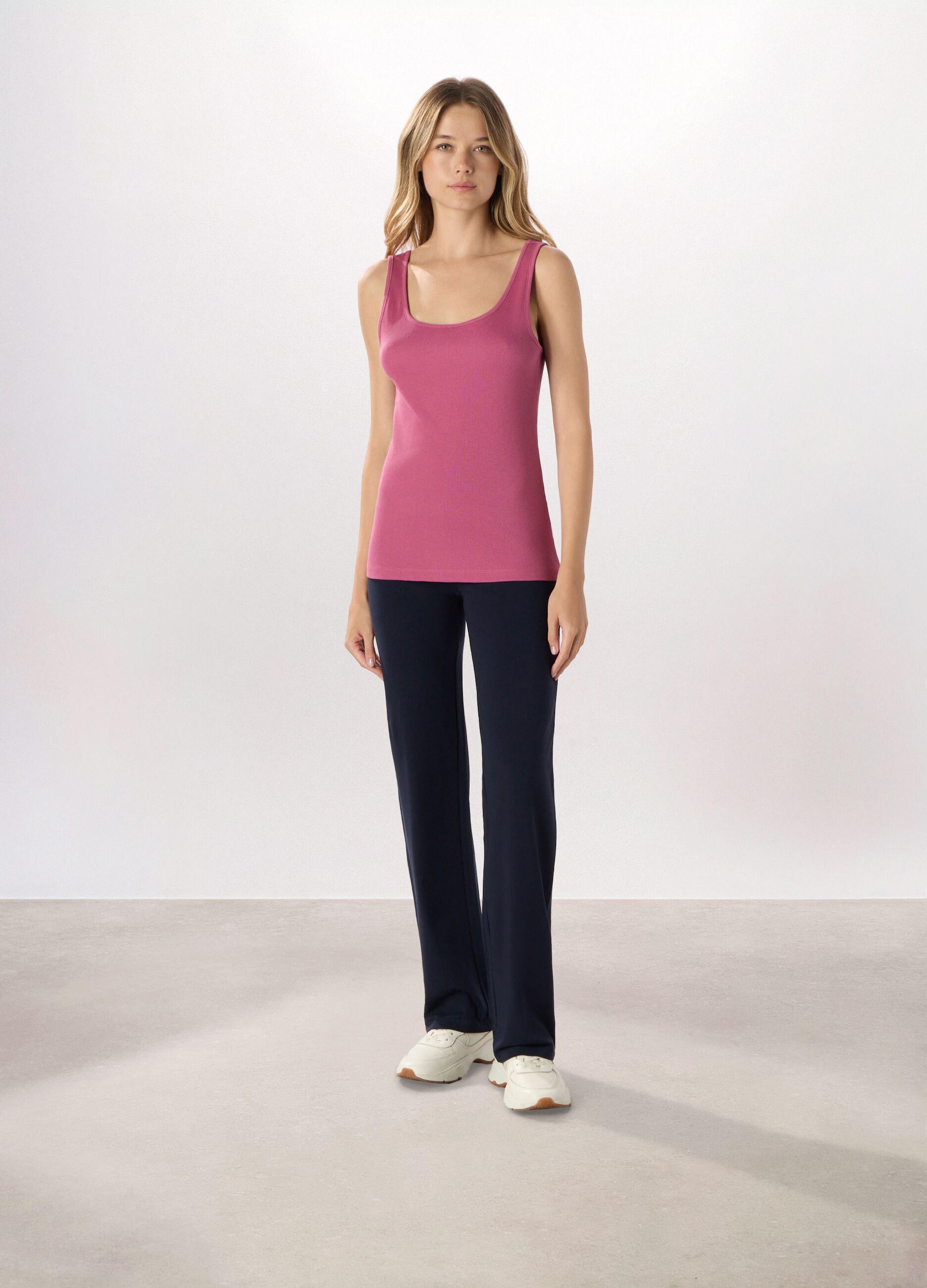 Leggings in jersey di cotone stretch Holistic fitness donna_0