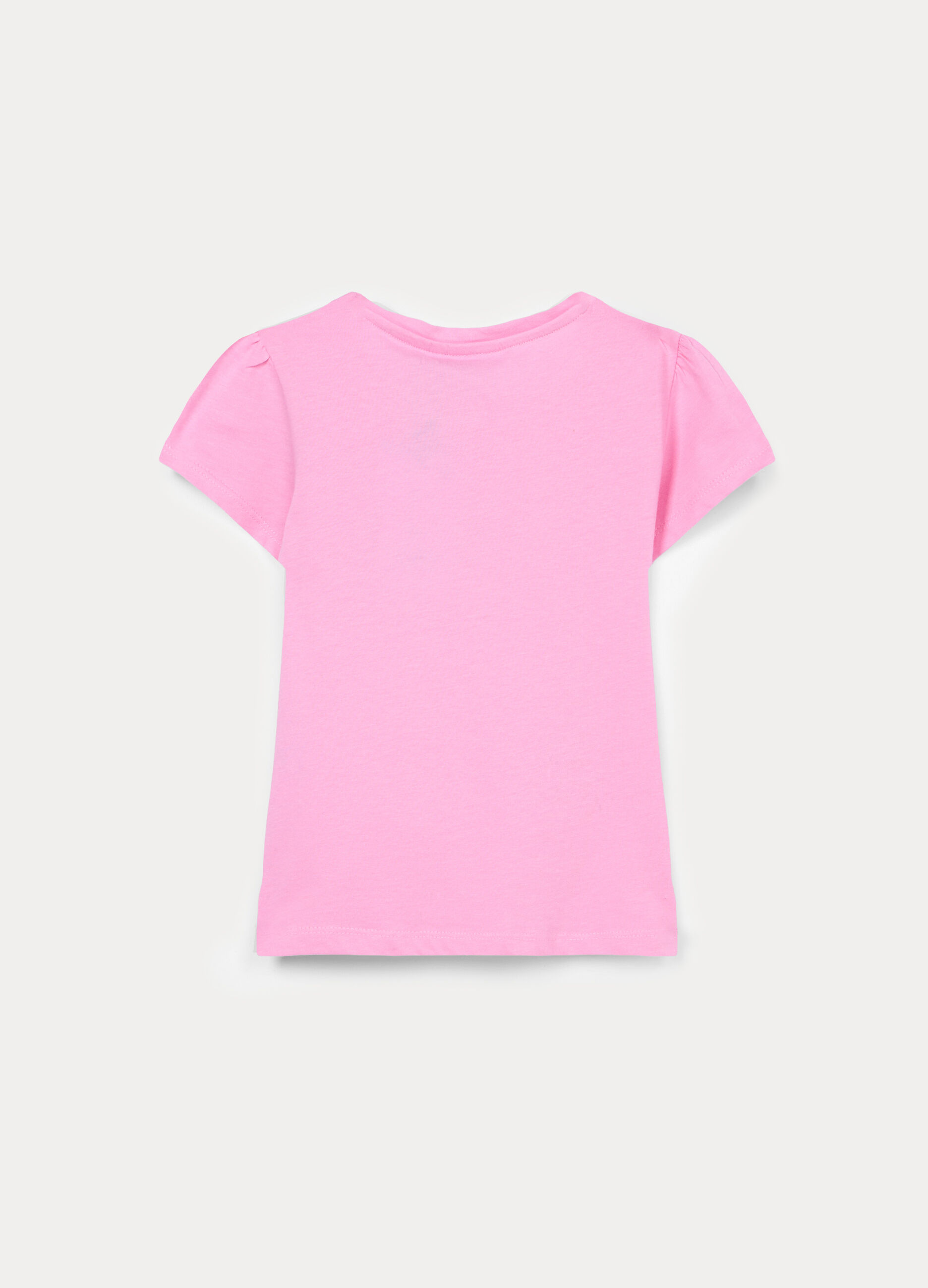 T-shirt girocollo in jersey di puro cotone bambina_1