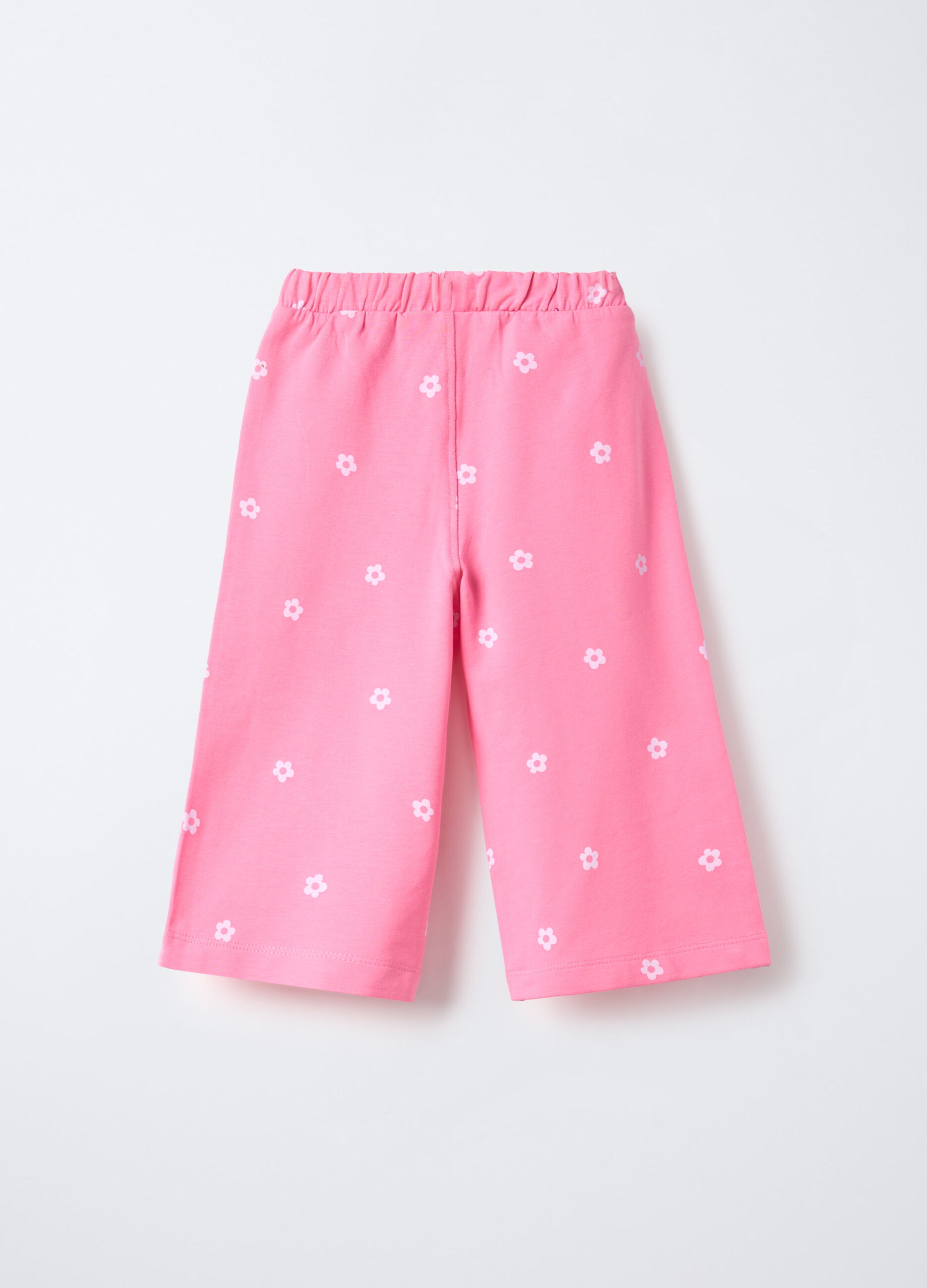 Treggings in cotone garzato stretch Wide Leg bimba_1