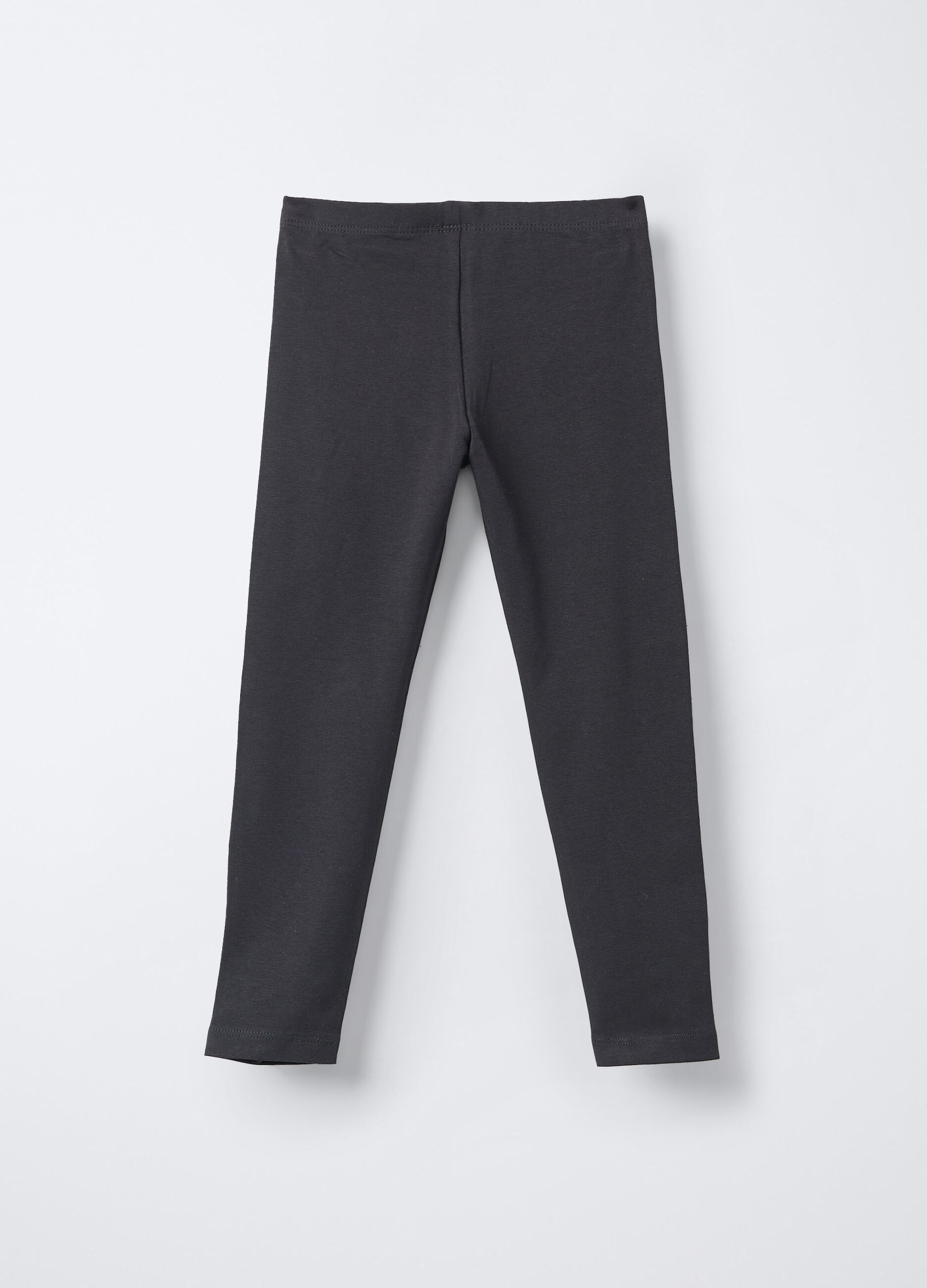 Leggings in jersey di cotone stretch Fit Regular bambina_1