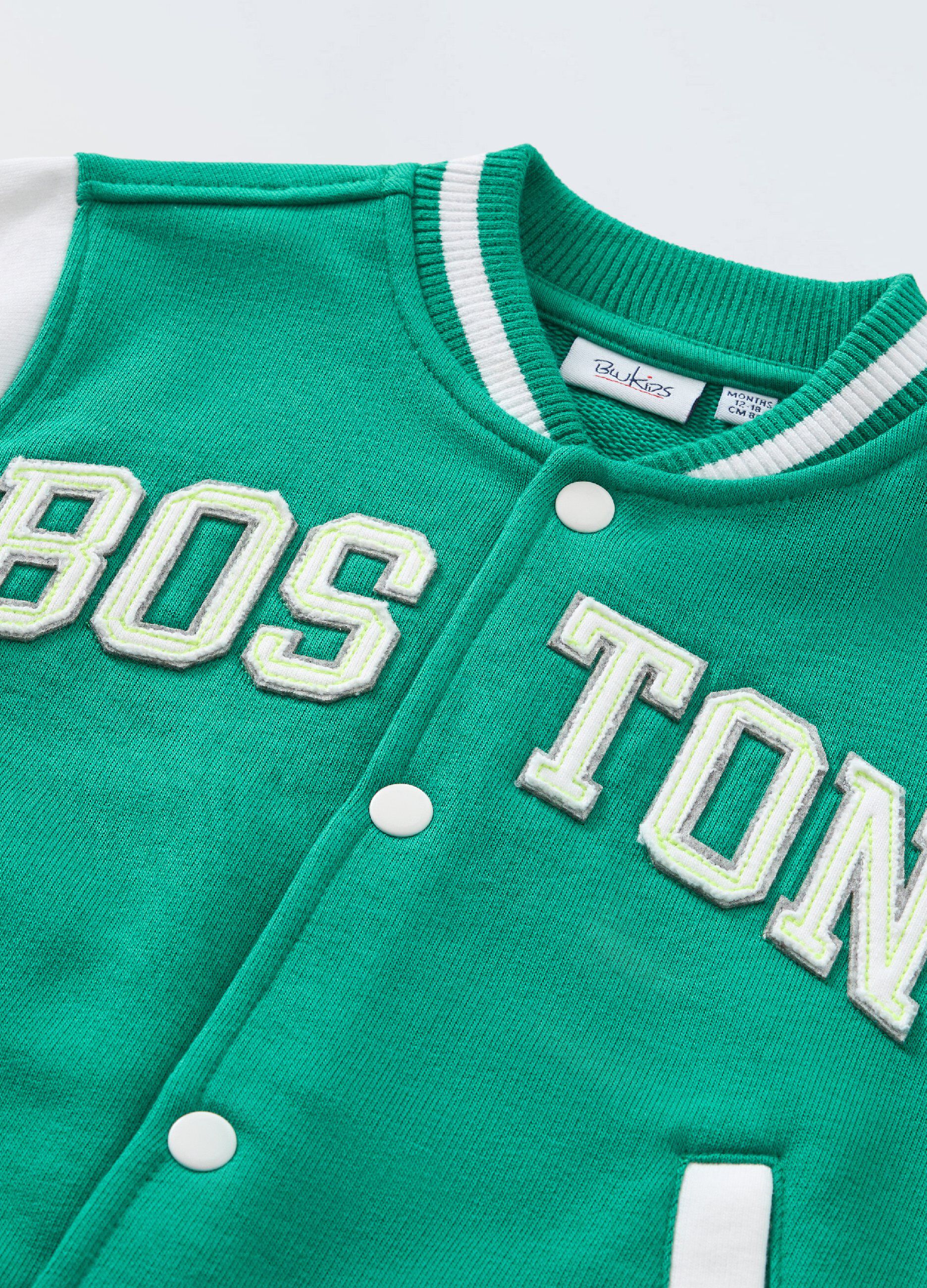 Felpa varsity in cotone neonato_1
