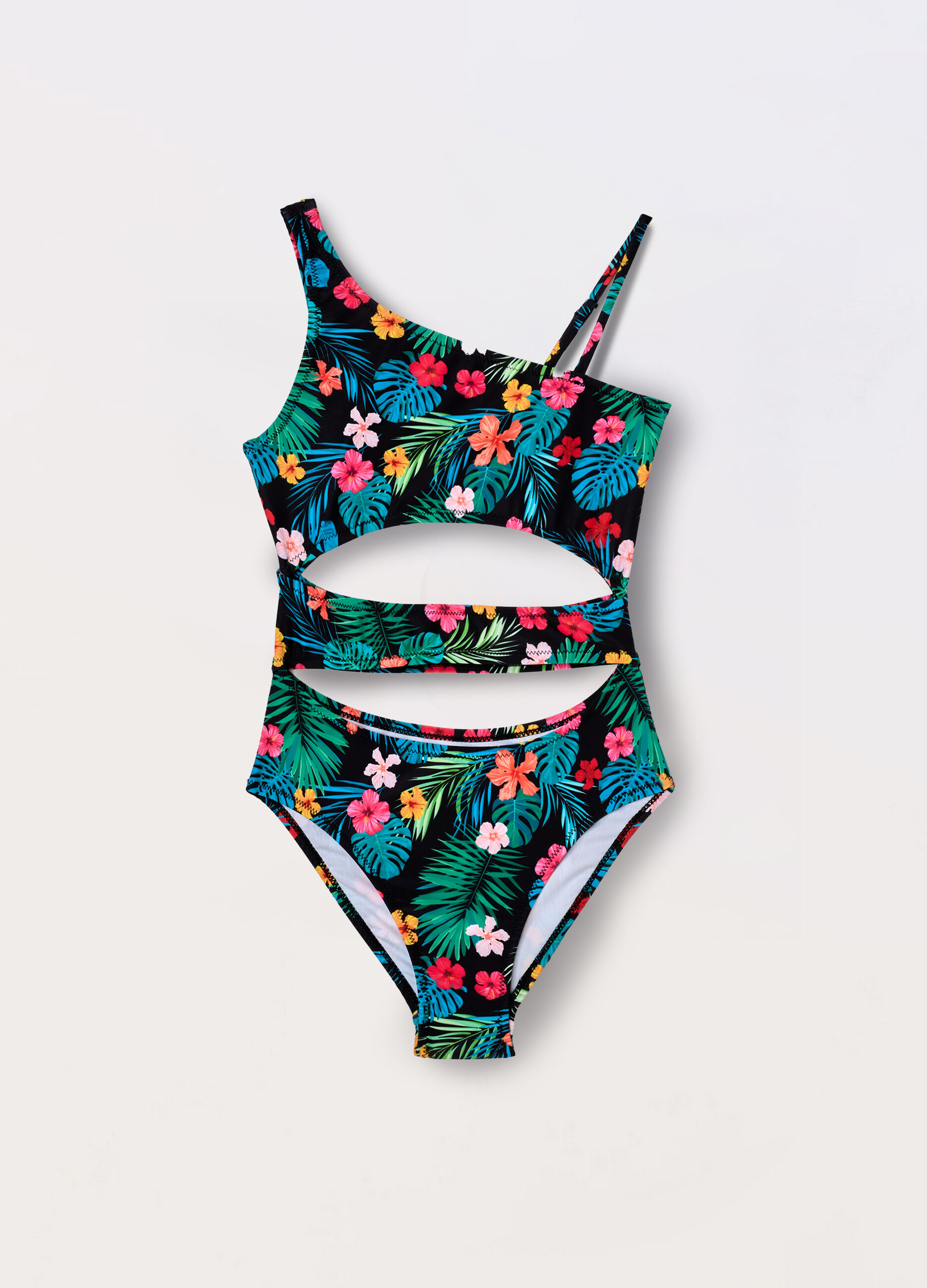 Costume intero floreale ragazza_0